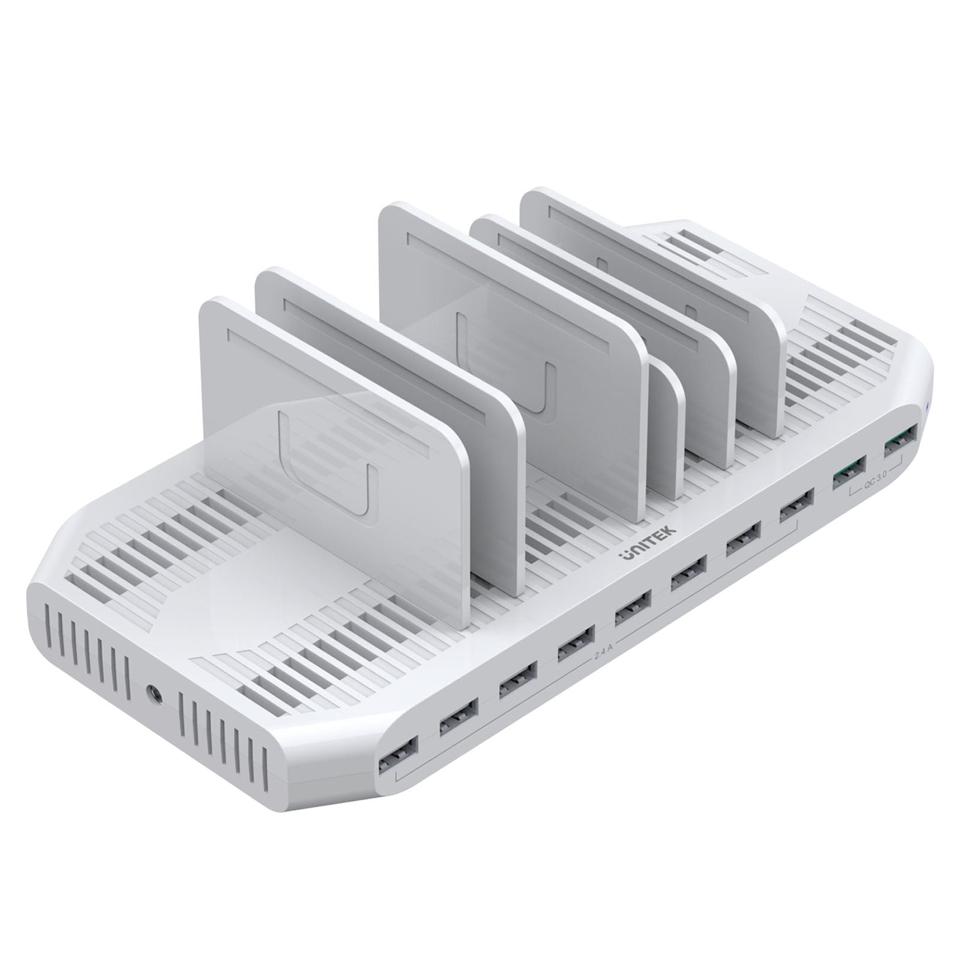 Unitek 10 Ports 96W USB Charging Station, USB-A QC3.0*2, USB-A 2.4A*8