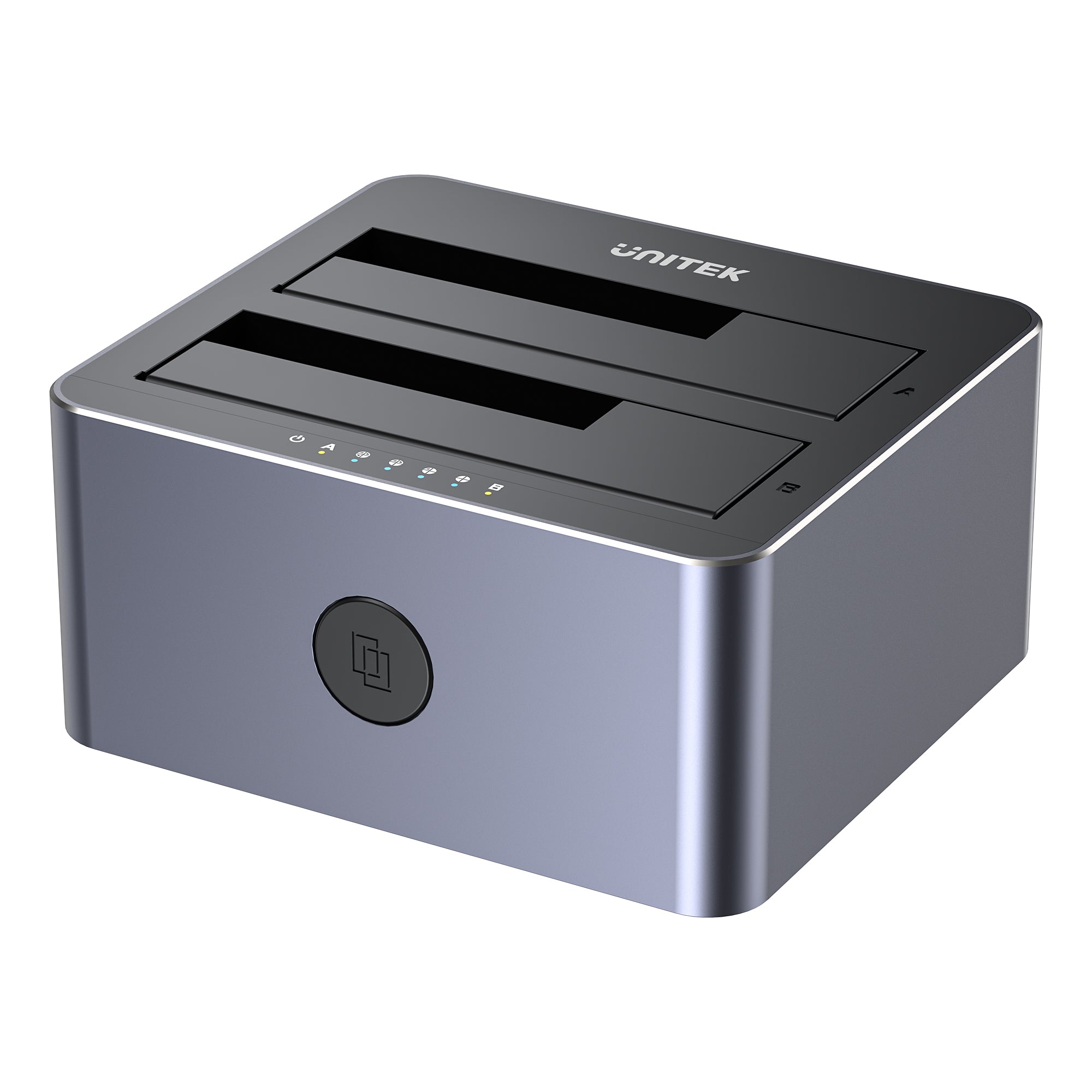 Unitek USB 3.0 to SATA III Dual Bay HDD/ SSD Docking Station with UASP & Offline Clone, Aluminum, 12V3A Power Adaptor