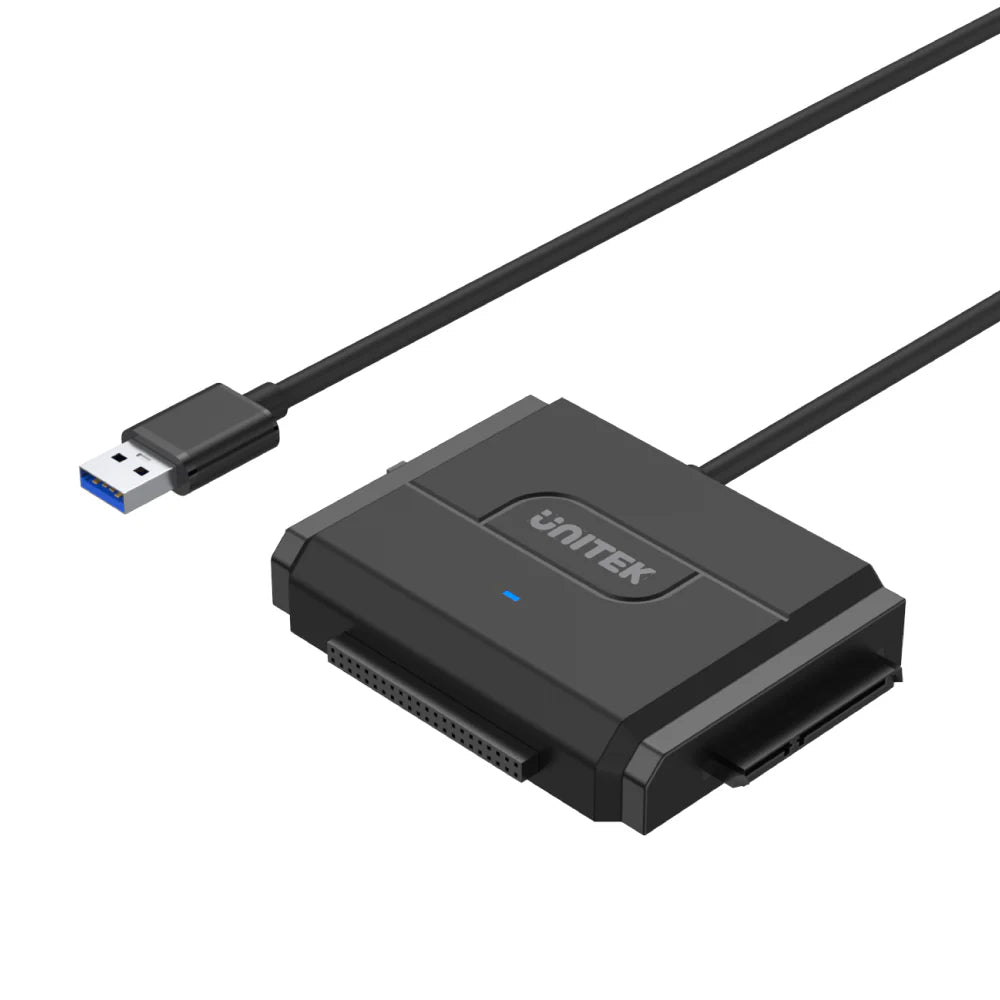 Unitek  3-IN-1 USB 3.0 to 2.5"/3.5"/5.25" HDD/SSD SATA IDE Adapter,  12V2A AU Power Adaptor