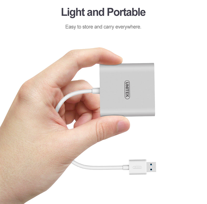 Unitek 3-in-1 Card Reader with USB-C & USB-A Adaptor