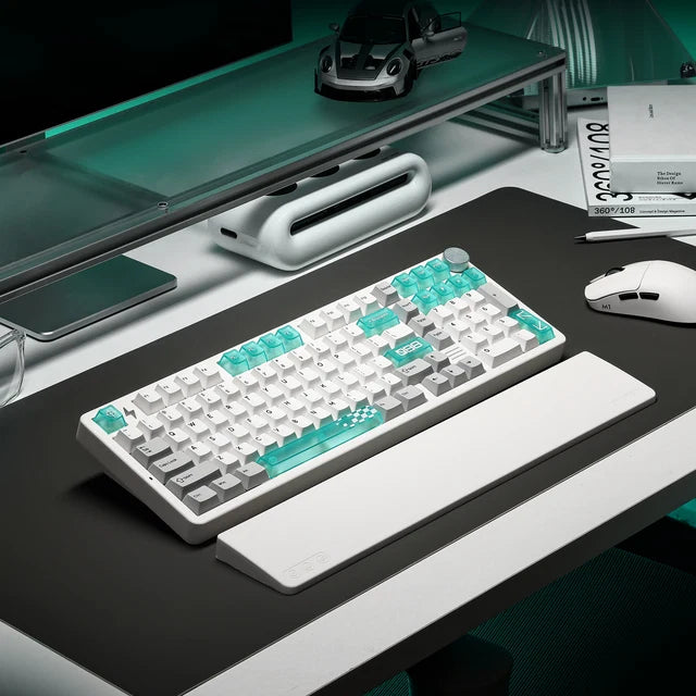 YUNZII AL98 PRO Dual-8K Wireless Aluminum Mechanical Keyboard with Wrist Rest