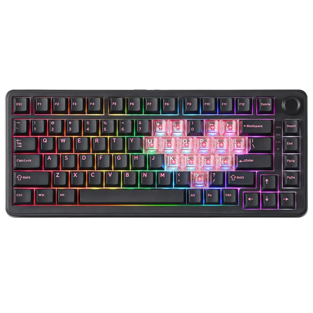 YUNZII B75 PRO MAX QMK/VIA Knob TFT Screen Wireless Mechanical Keyboard