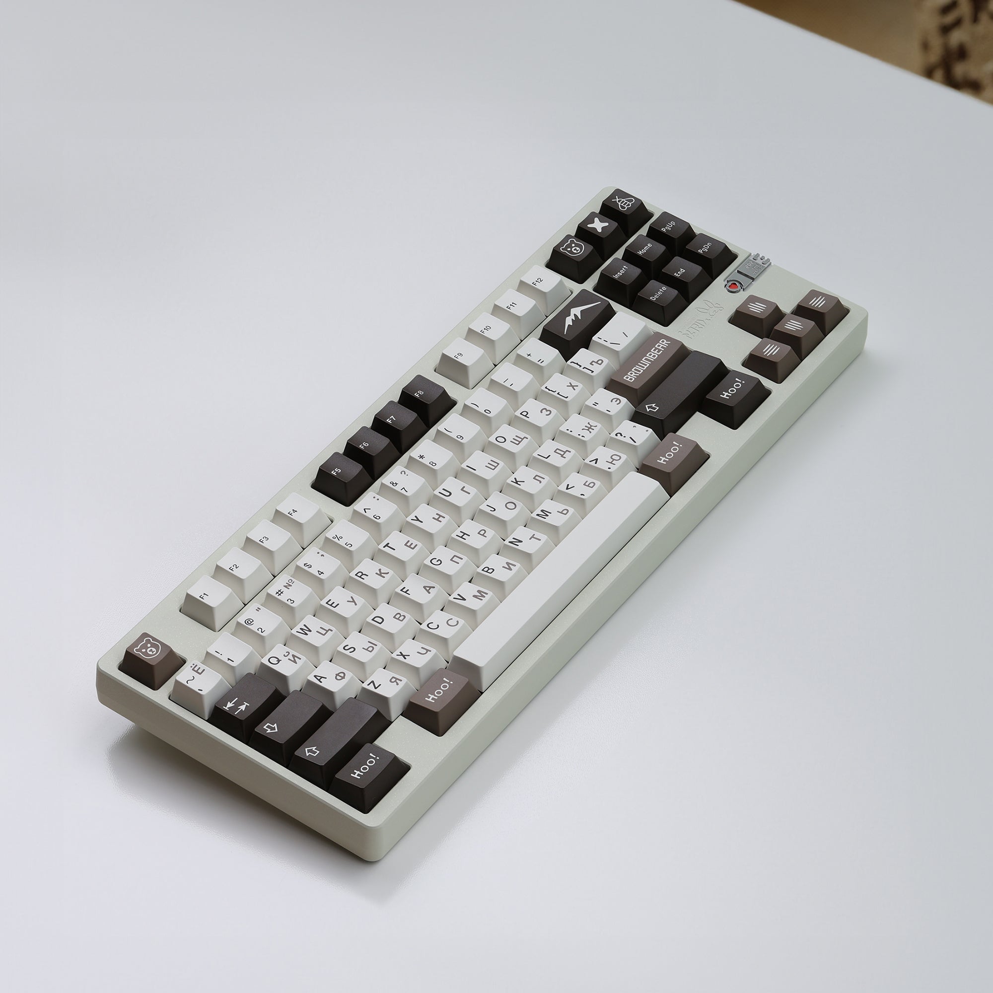 JTK Bear R2 Cherry Profile Doubleshot PBT&ABS Keycap Set