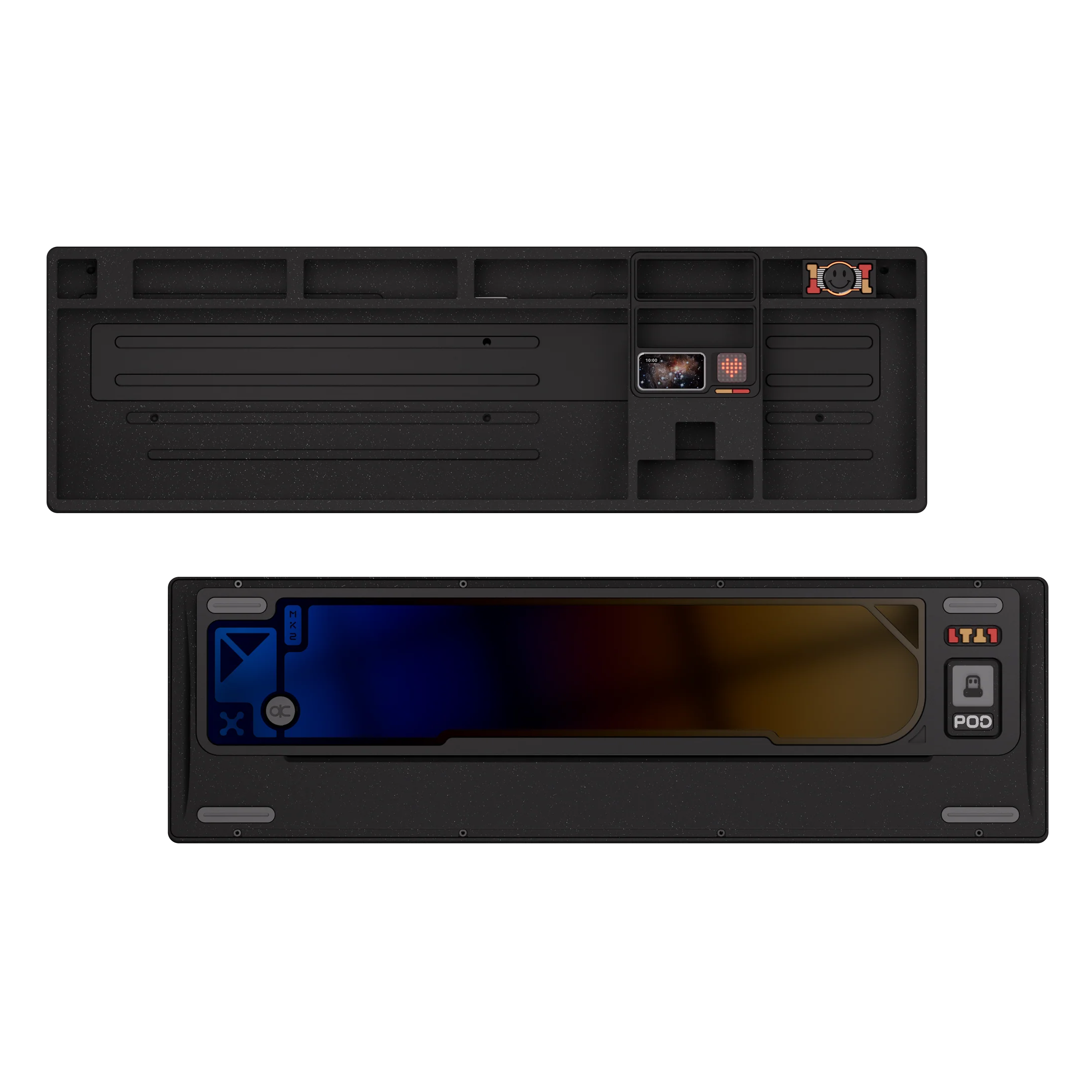 Qwertykeys QK101 Custom Wireless Mechanical Keyboard Barebone with WK+1.2mm Tri-mode Flex-cut Hotswap PCB with RGB+FR4 plate with cushion