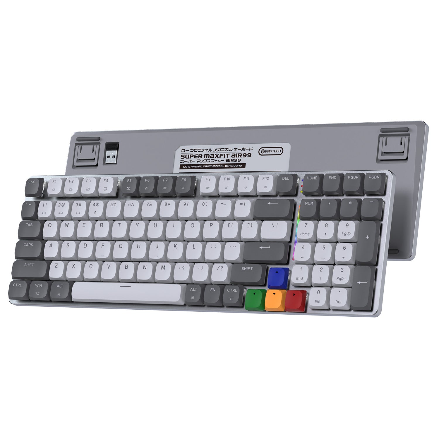 Fantech MK916 95% Low Profile Wireless Mechanical Keyboard (SUPER MAXFIT AIR99) (Brown Switch)