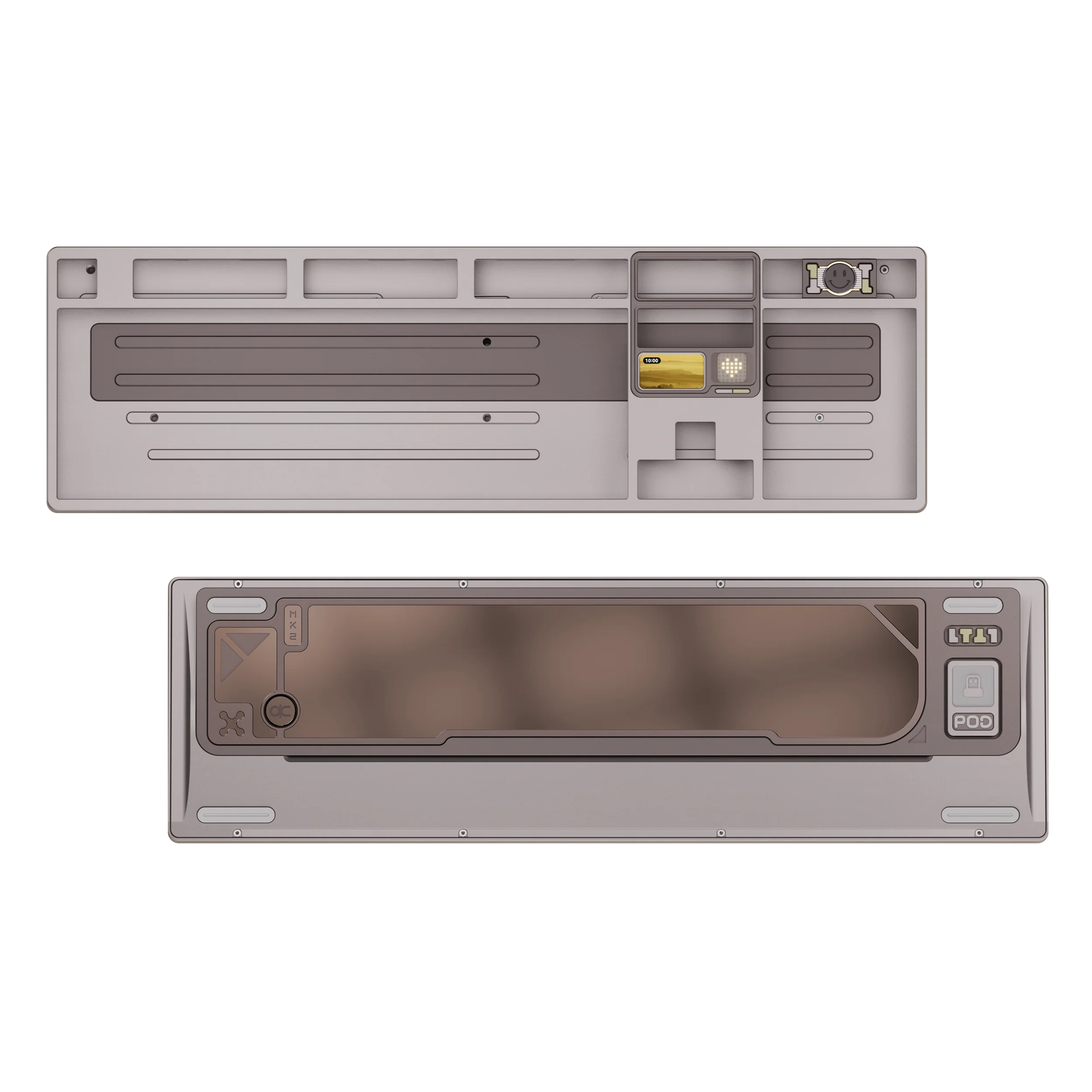 Qwertykeys QK101 Custom Wireless Mechanical Keyboard Barebone with WK+1.2mm Tri-mode Flex-cut Hotswap PCB with RGB+FR4 plate with cushion