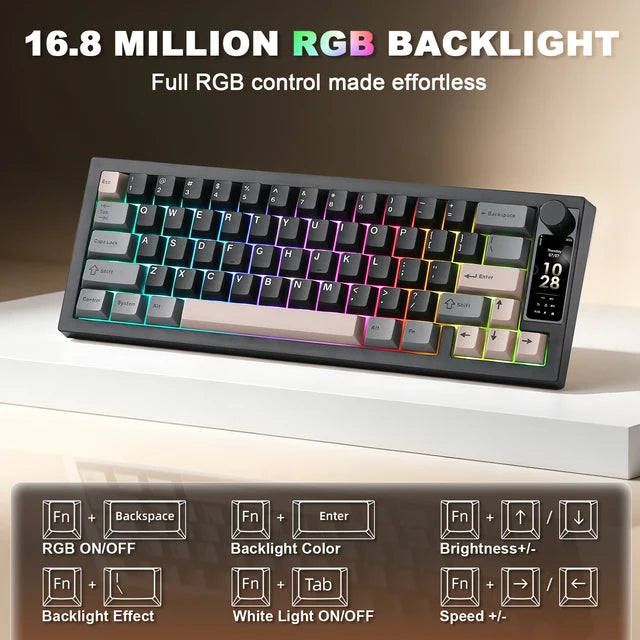 YUNZII IF68 QMK/VIA Wireless Mechanical Keyboard