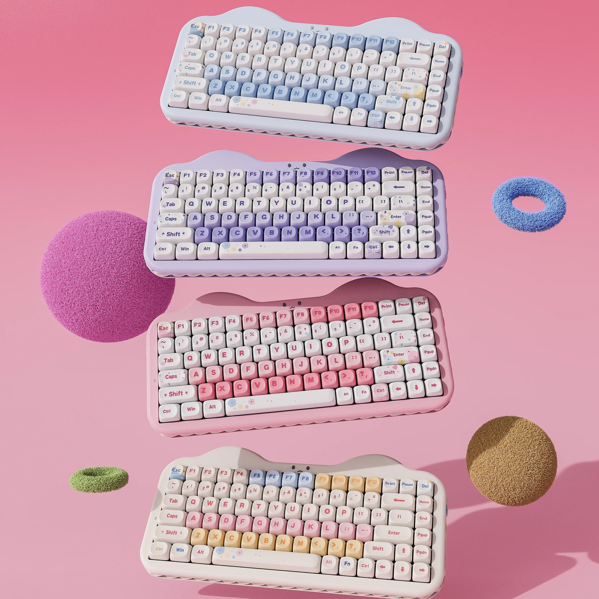 YUNZII C75 Cake Meow Hot-Swap Wireless Mechanical Keyboard