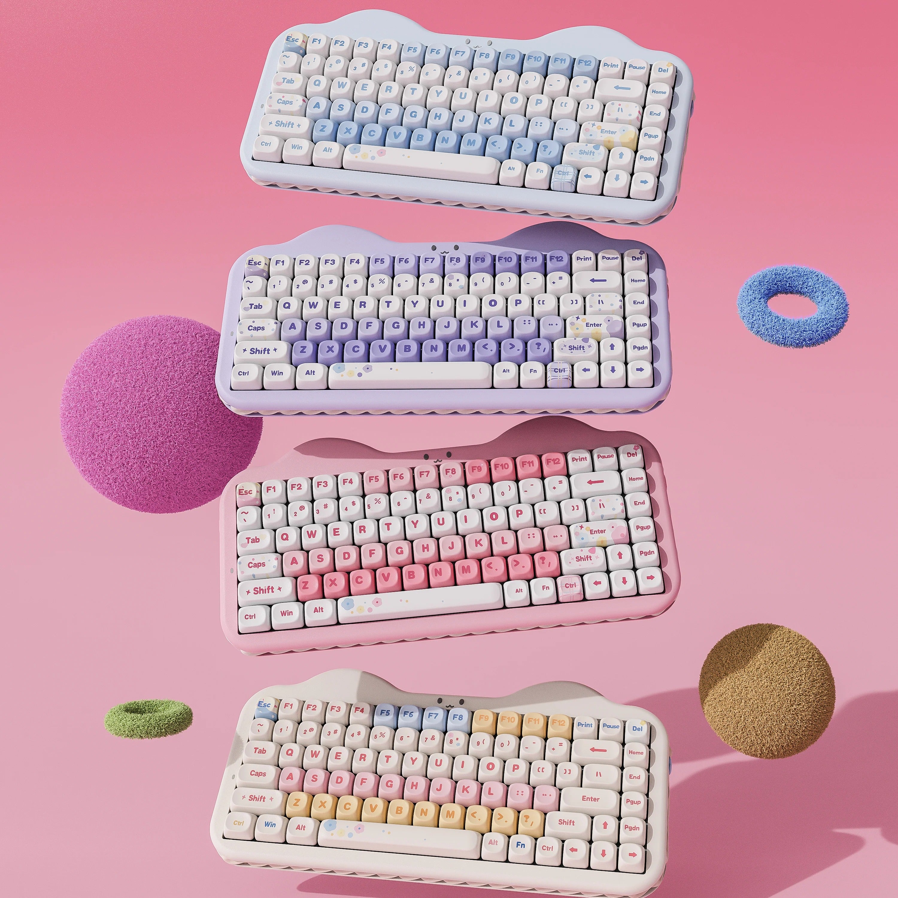 YUNZII C75 Cake Meow Hot-Swap Wireless Mechanical Keyboard