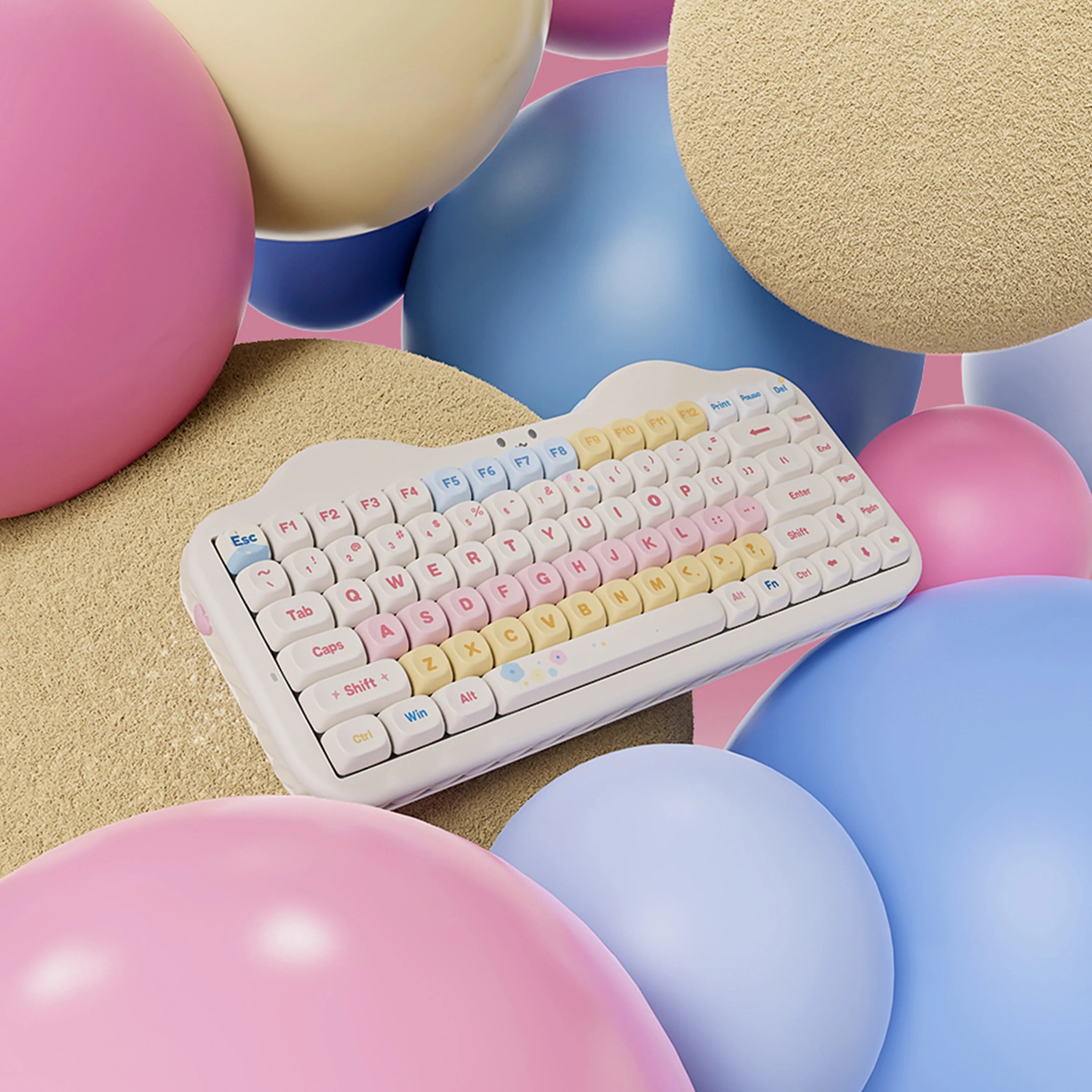 YUNZII C75 Cake Meow Hot-Swap Wireless Mechanical Keyboard