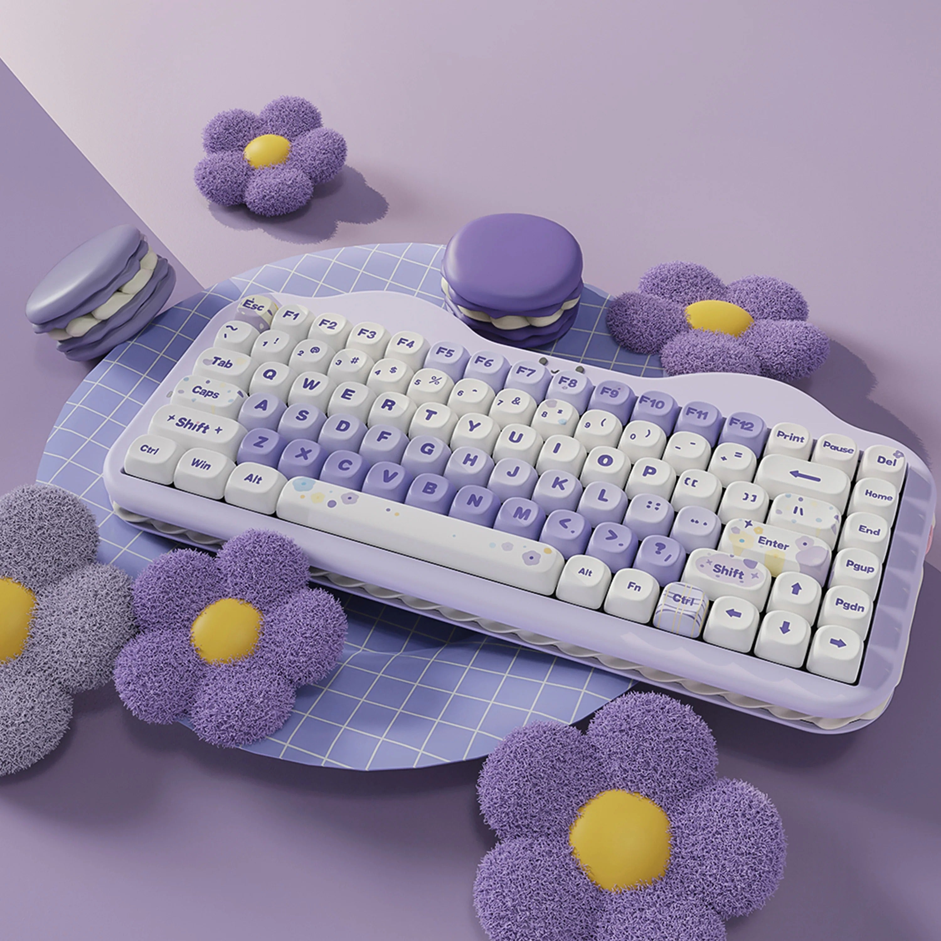 YUNZII C75 Cake Meow Hot-Swap Wireless Mechanical Keyboard