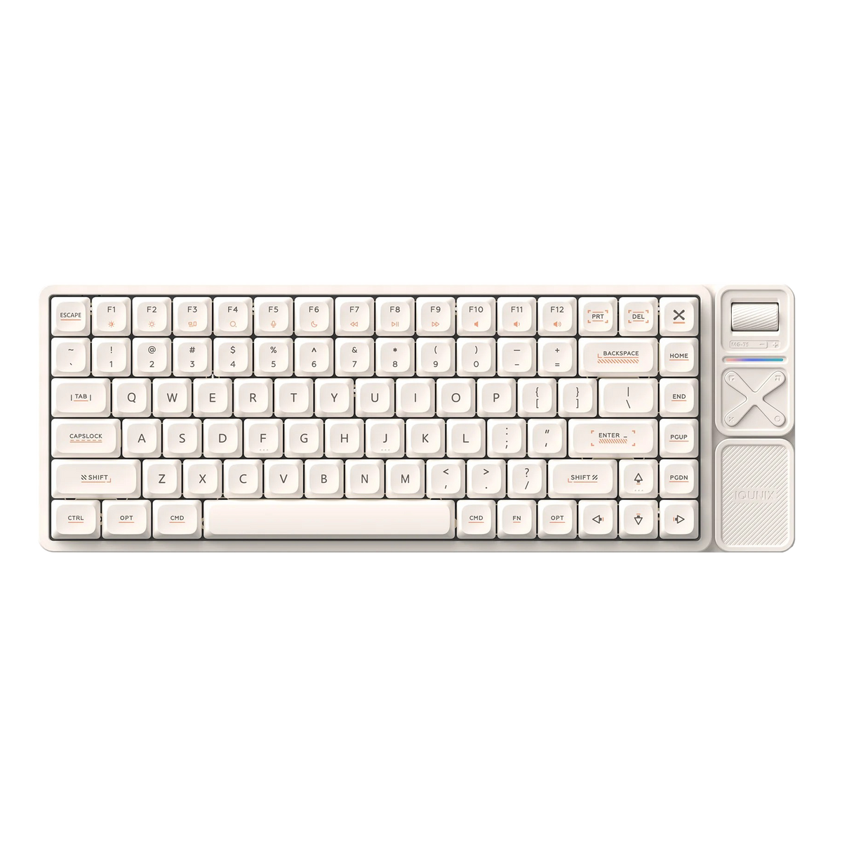 IQUNIX Magi75 Pro Low Profile Aluminum Wireless Mechanical Keyboard - Gold Red Switch