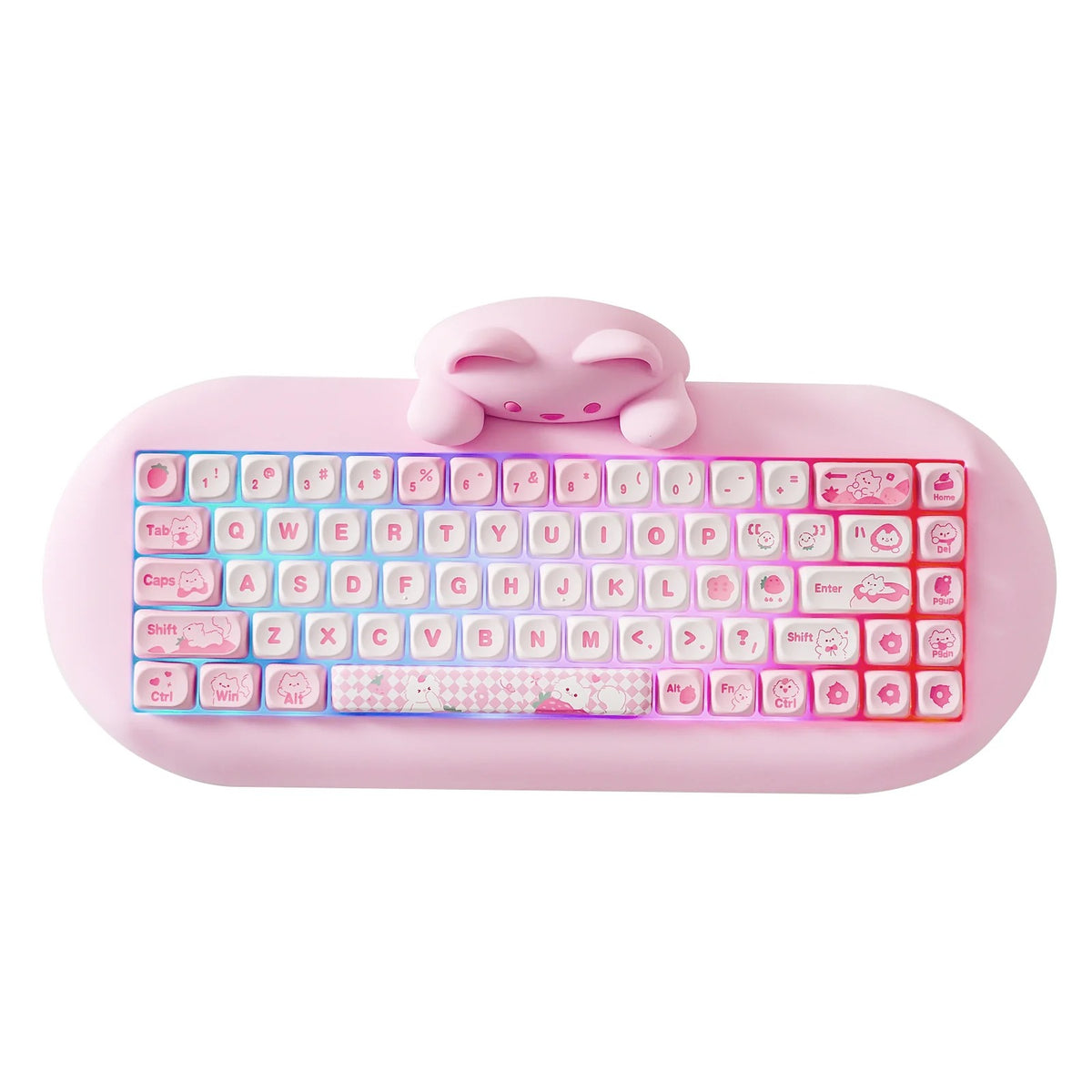 YUNZII C68 Meow Bluetooth Wireless Mechanical Cat Keyboard Milk Switch