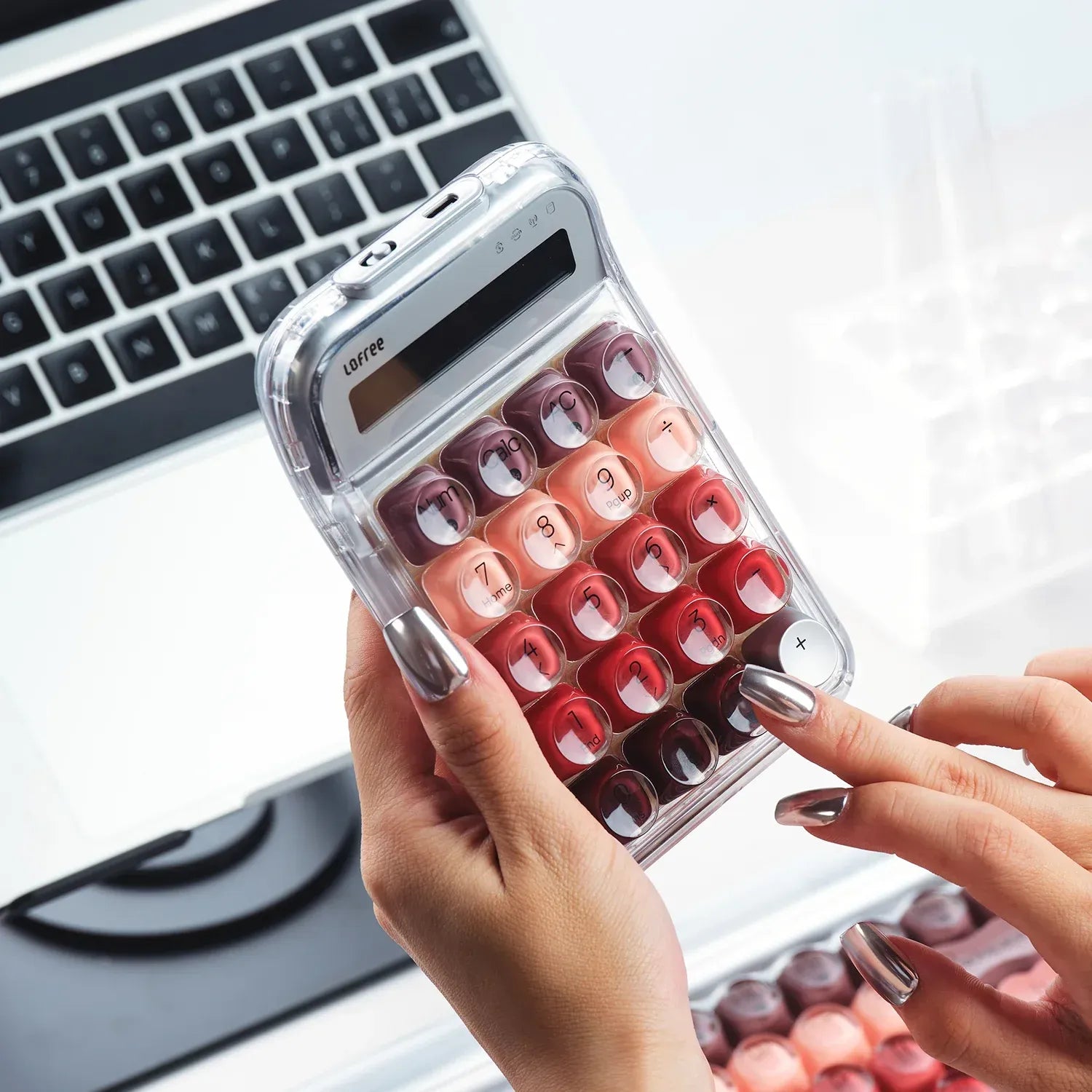 Lofree Lipstick Wireless Number Pad & Calculator - Silver