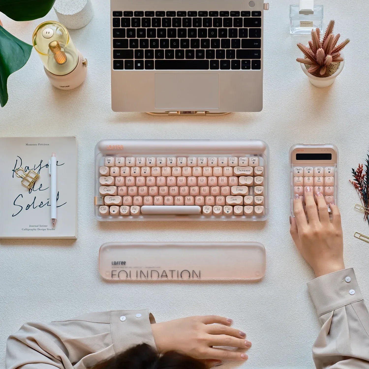 Lofree Jelly Transparent Keyboard Palm Rest - Foundation