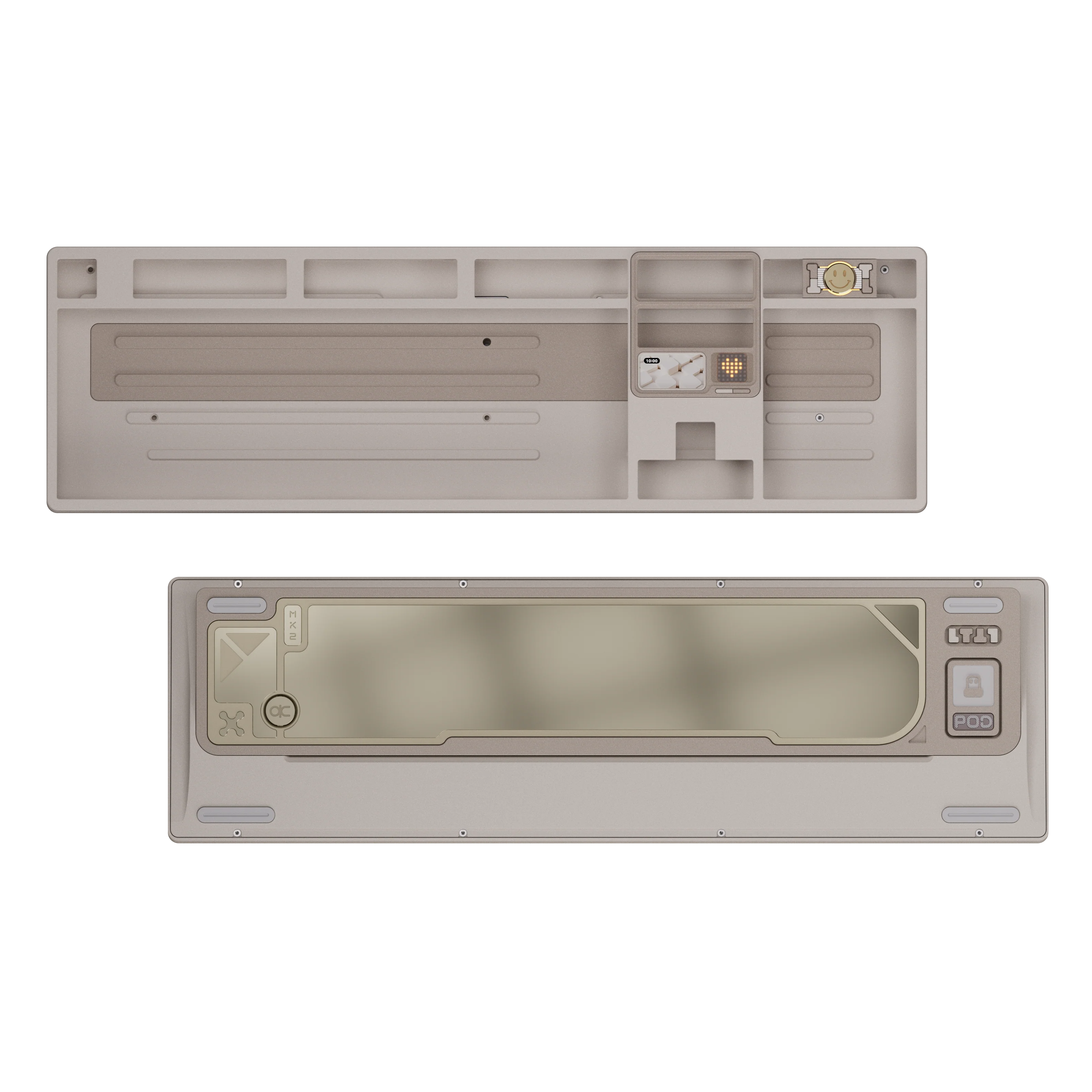 Qwertykeys QK101 Custom Wireless Mechanical Keyboard Barebone with WK+1.2mm Tri-mode Flex-cut Hotswap PCB with RGB+FR4 plate with cushion