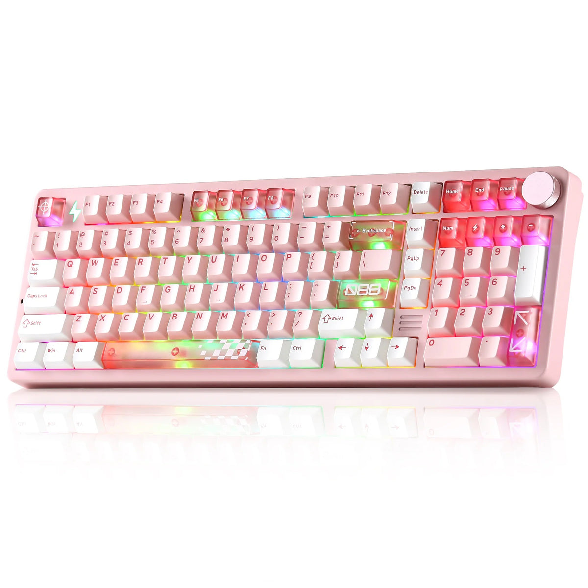 YUNZII AL98 PRO Dual-8K Wireless Aluminum Mechanical Keyboard with Wrist Rest