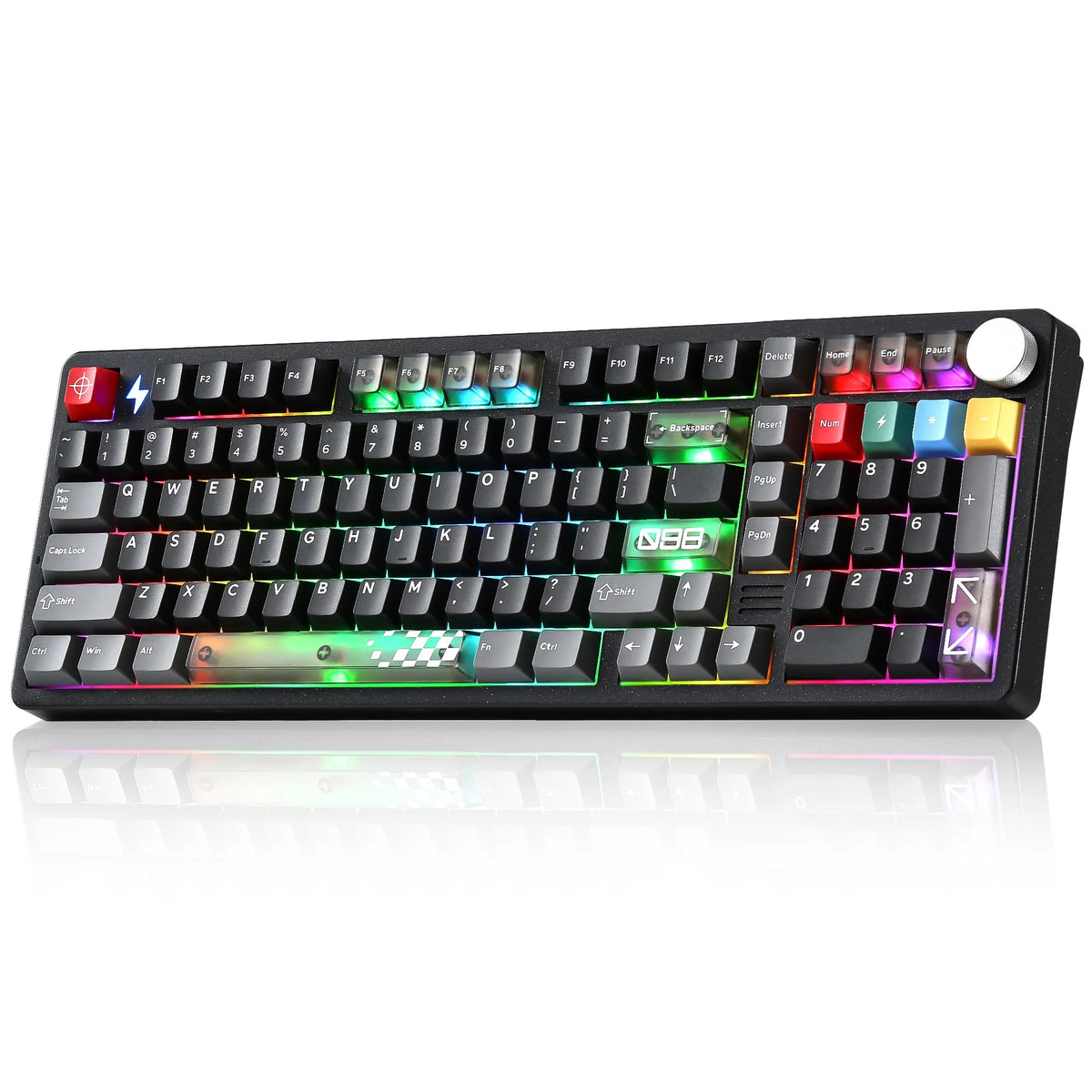 YUNZII AL98 PRO Dual-8K Wireless Aluminum Mechanical Keyboard with Wrist Rest