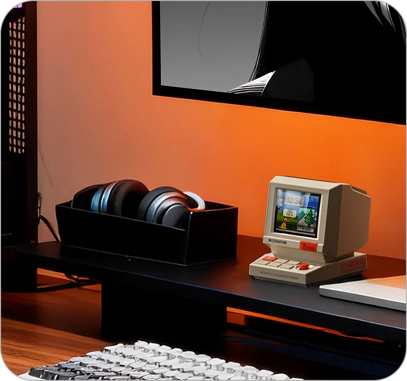 Divoom MiniToo Retro Pixel DIY LED Display Bluetooth Speaker