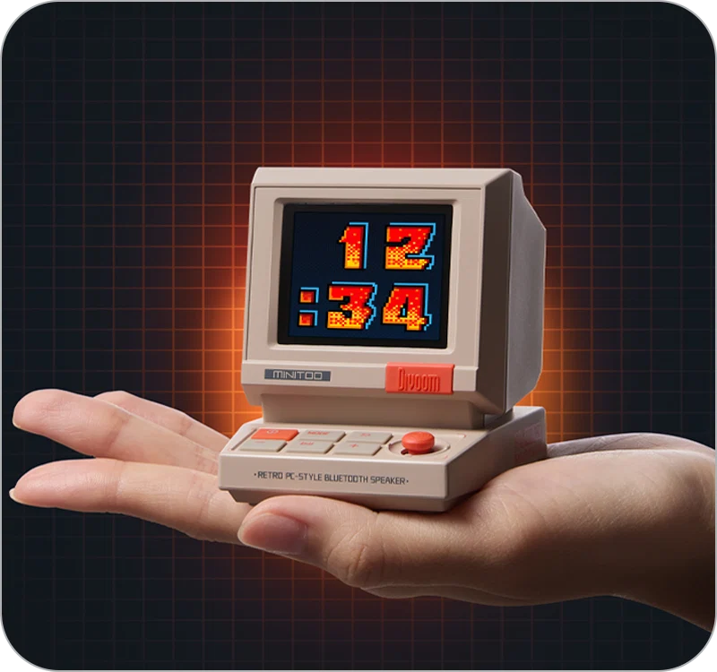 Divoom MiniToo Retro Pixel DIY LED Display Bluetooth Speaker
