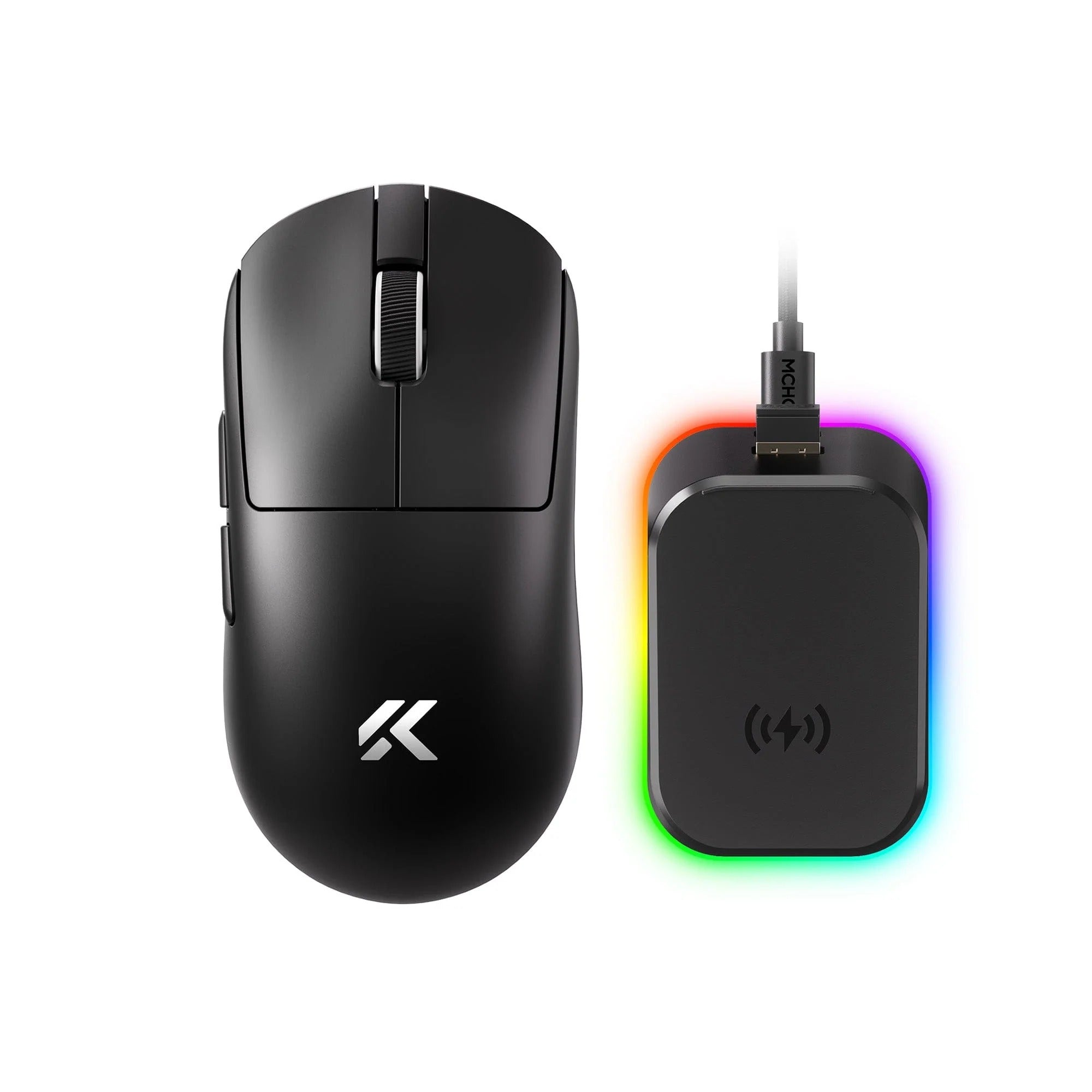 MCHOSE A7 V2 Ultra+ Lightweight 8K Wireless Gaming Mouse with Magnetic Charging Dock