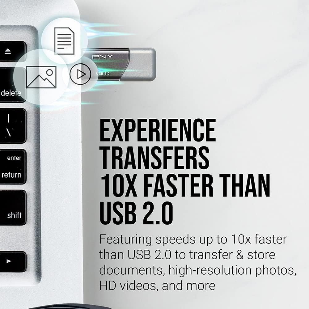 PNY 256GB Turbo Attache 3 USB3.0 Flash Drive
