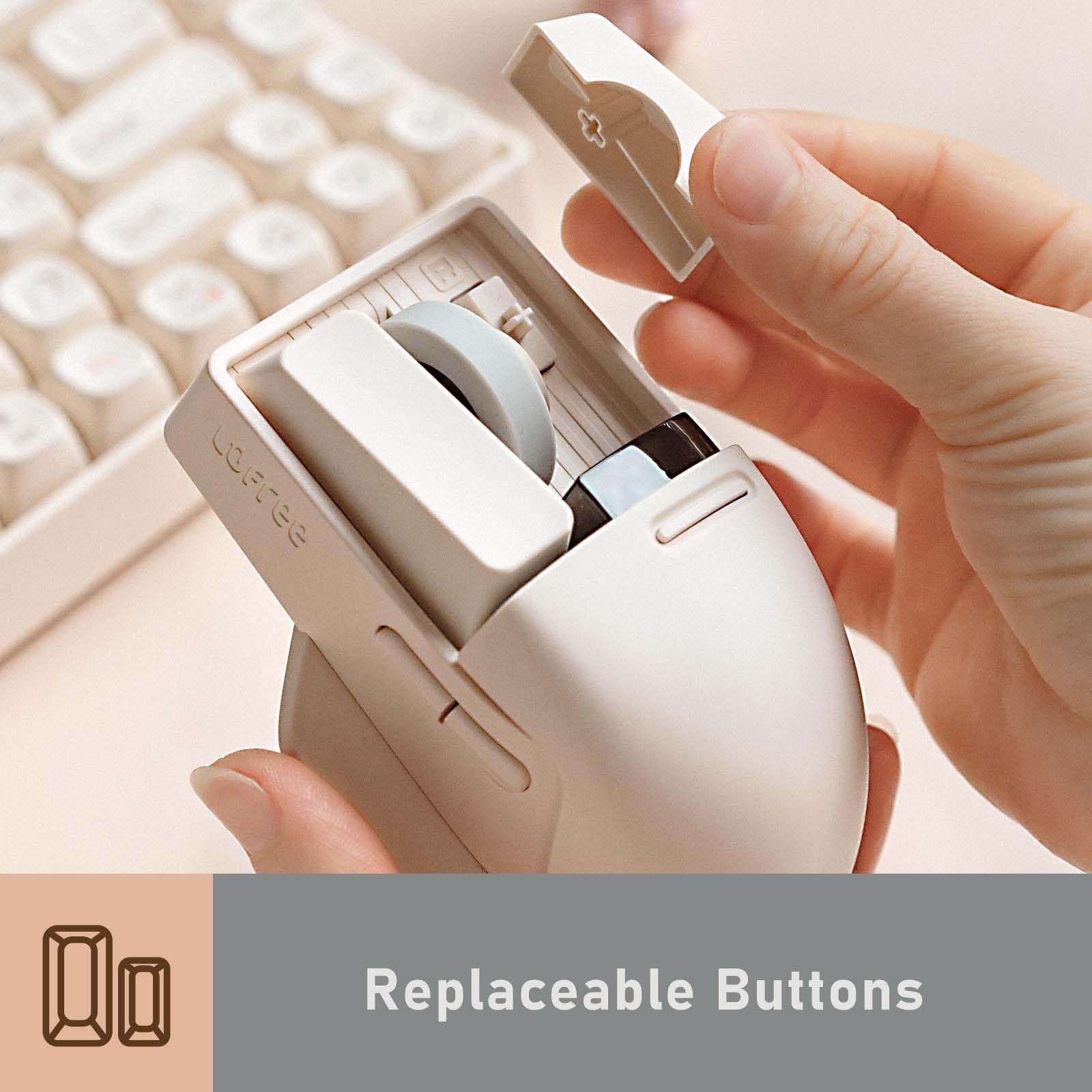 Lofree TOUCH PBT Wireless / Bluetooth / 2.4G Mouse