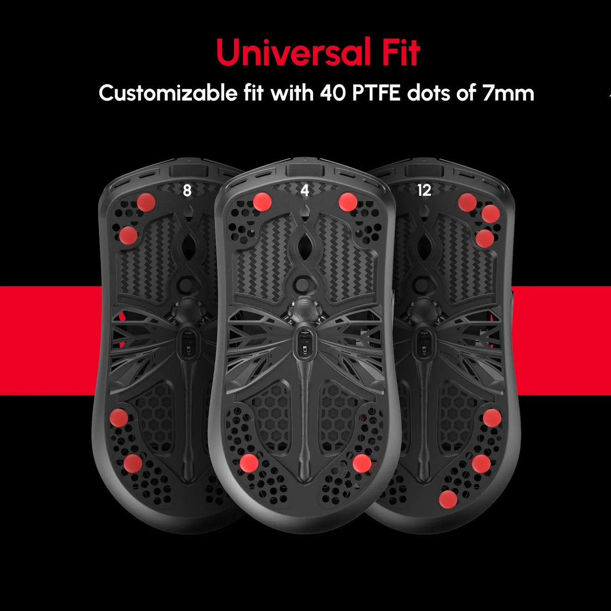 ARBITER STUDIO x ESPTIGER Bloody Red - Universal DIY Dot Mouse Skate