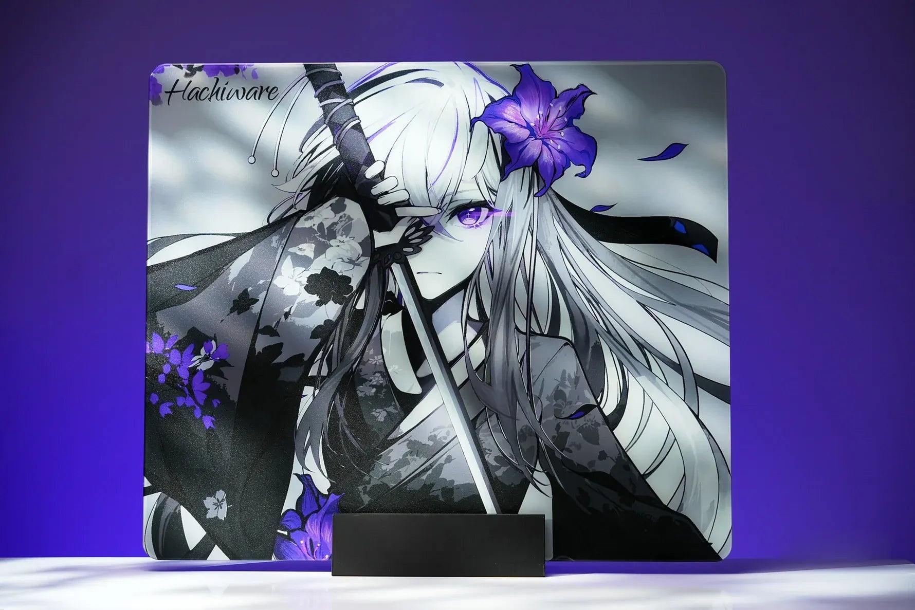 ARBITER STUDIO x HACHIWARE FlowerBlade V2 490x420x2mm Glass Mousepad