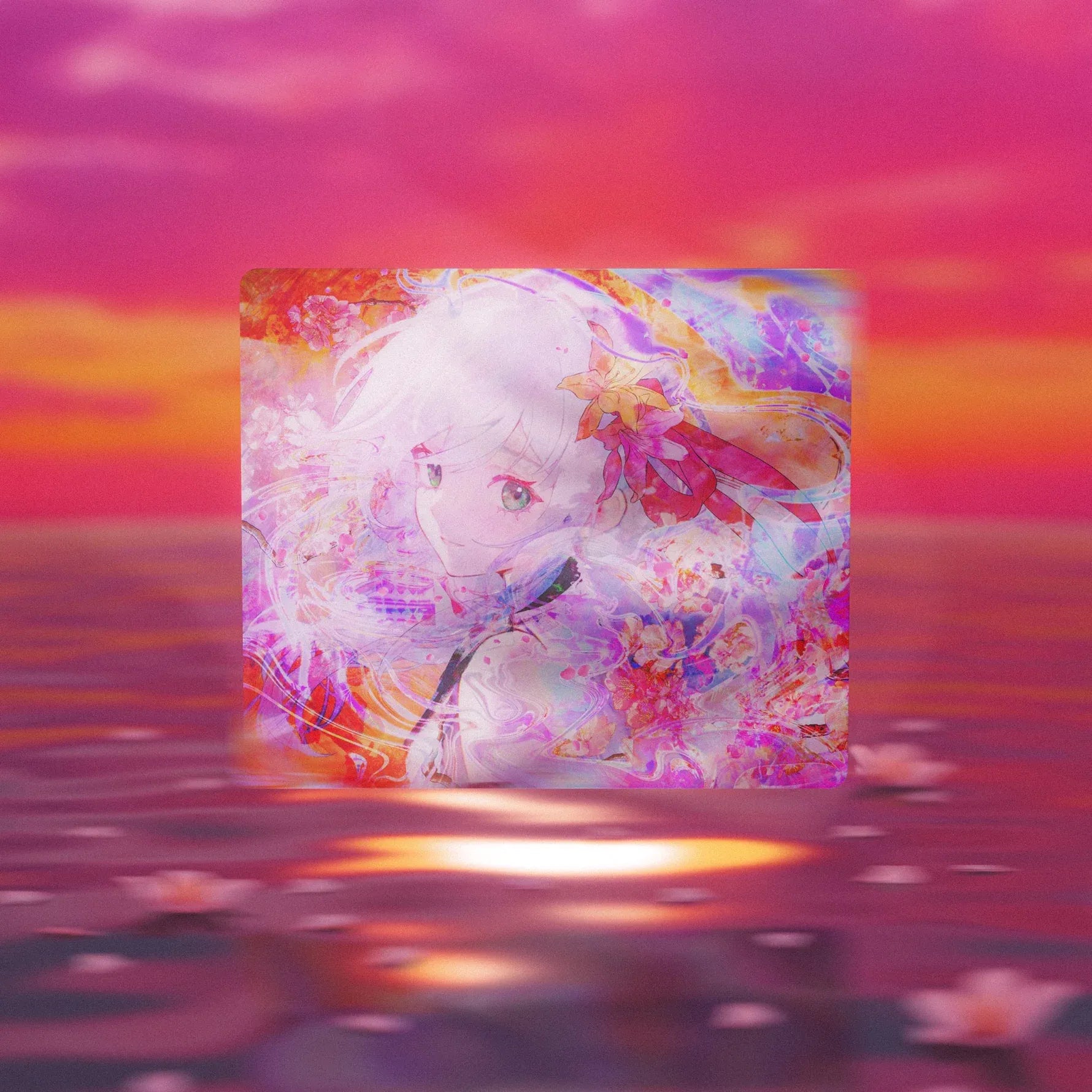 ARBITER STUDIO x HACHIWARE Hanabi 490x420x2mm Glass Mousepad