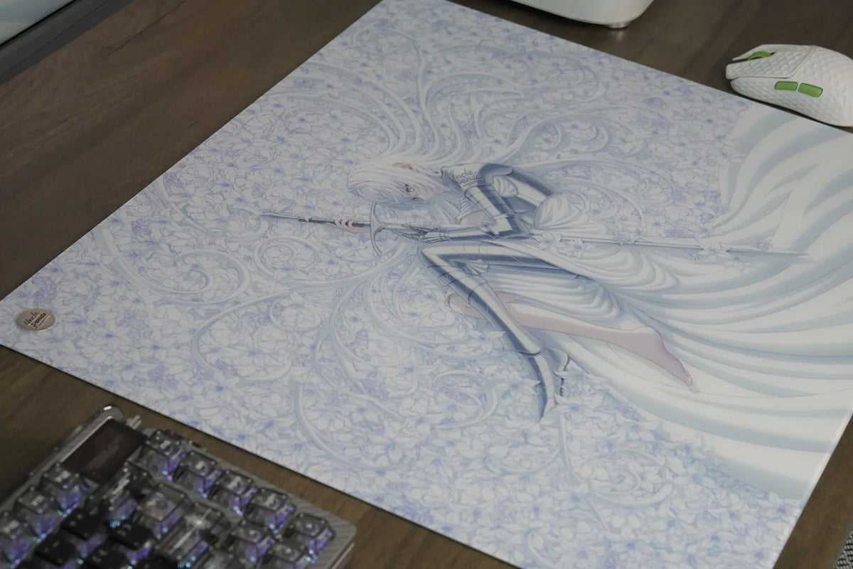 ARBITER STUDIO x Uncle Panda P-LUCK V2 490x420mm Glass Mousepad