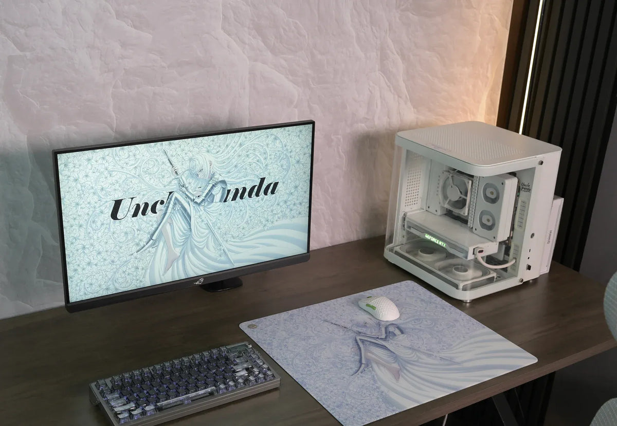 ARBITER STUDIO x Uncle Panda P-LUCK V2 490x420mm Glass Mousepad