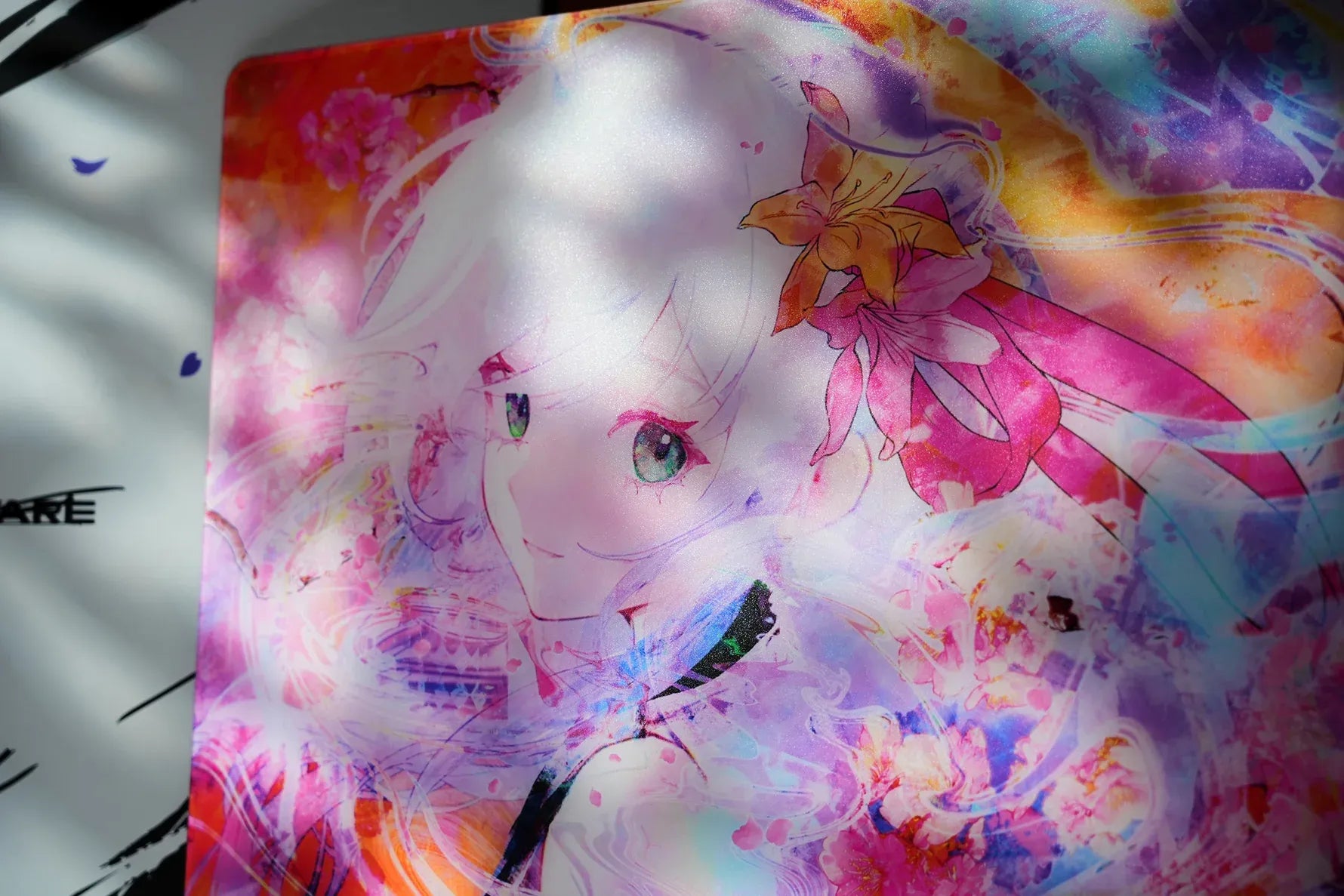 ARBITER STUDIO x HACHIWARE Hanabi 490x420x2mm Glass Mousepad