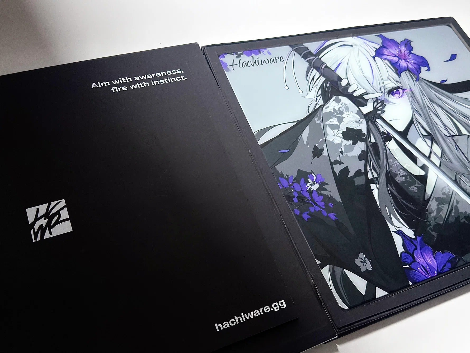 ARBITER STUDIO x HACHIWARE FlowerBlade V2 490x420x2mm Glass Mousepad