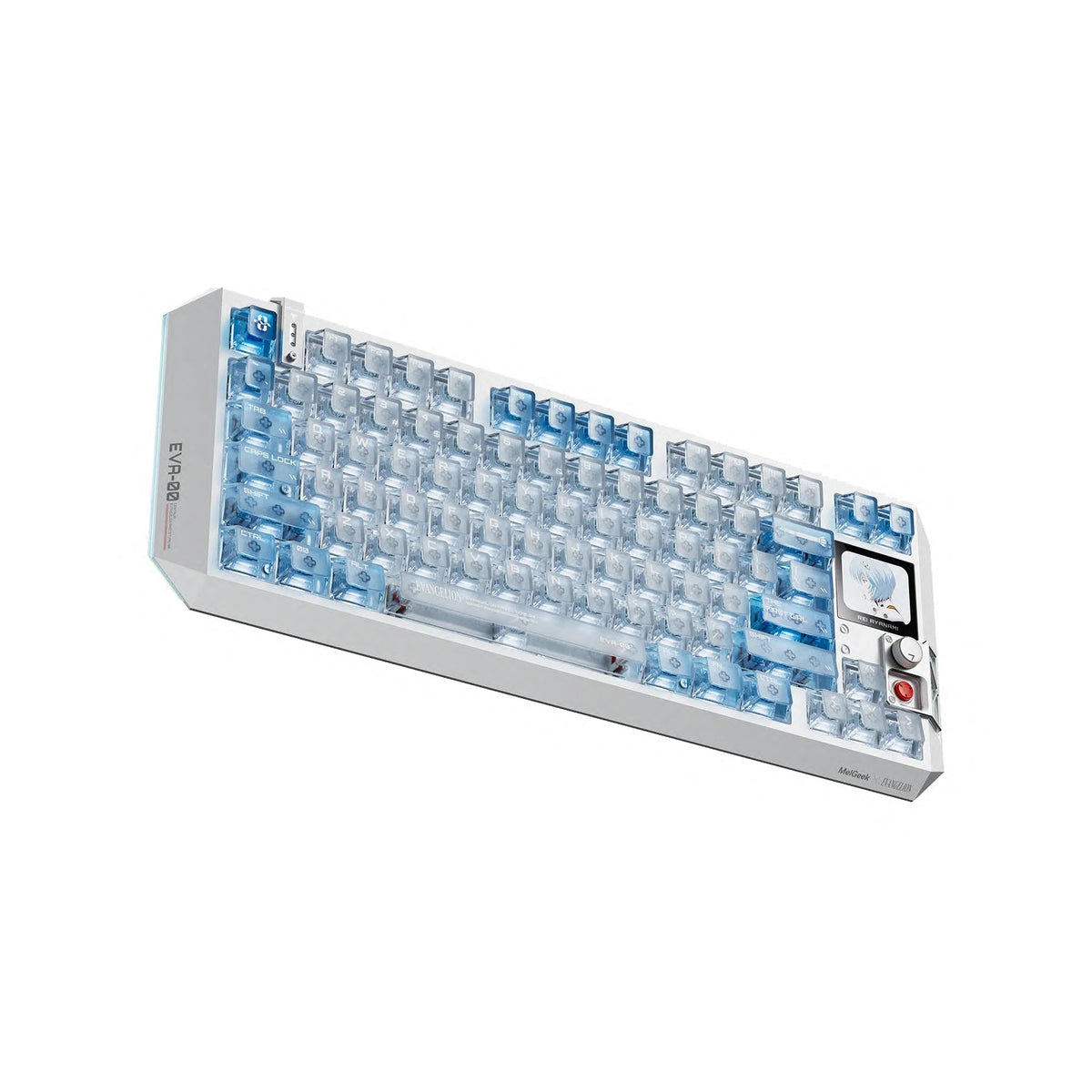 MelGeek Centauri 80 Evangelion Wired Custom HE Gaming Keyboard - EVA-00 Rei Ayanami Limited Edition
