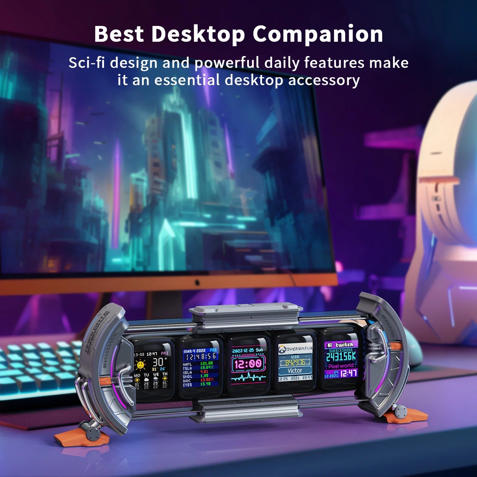Divoom TimesGate II Pixel Art Info Display with 5 Smart LCD Screens