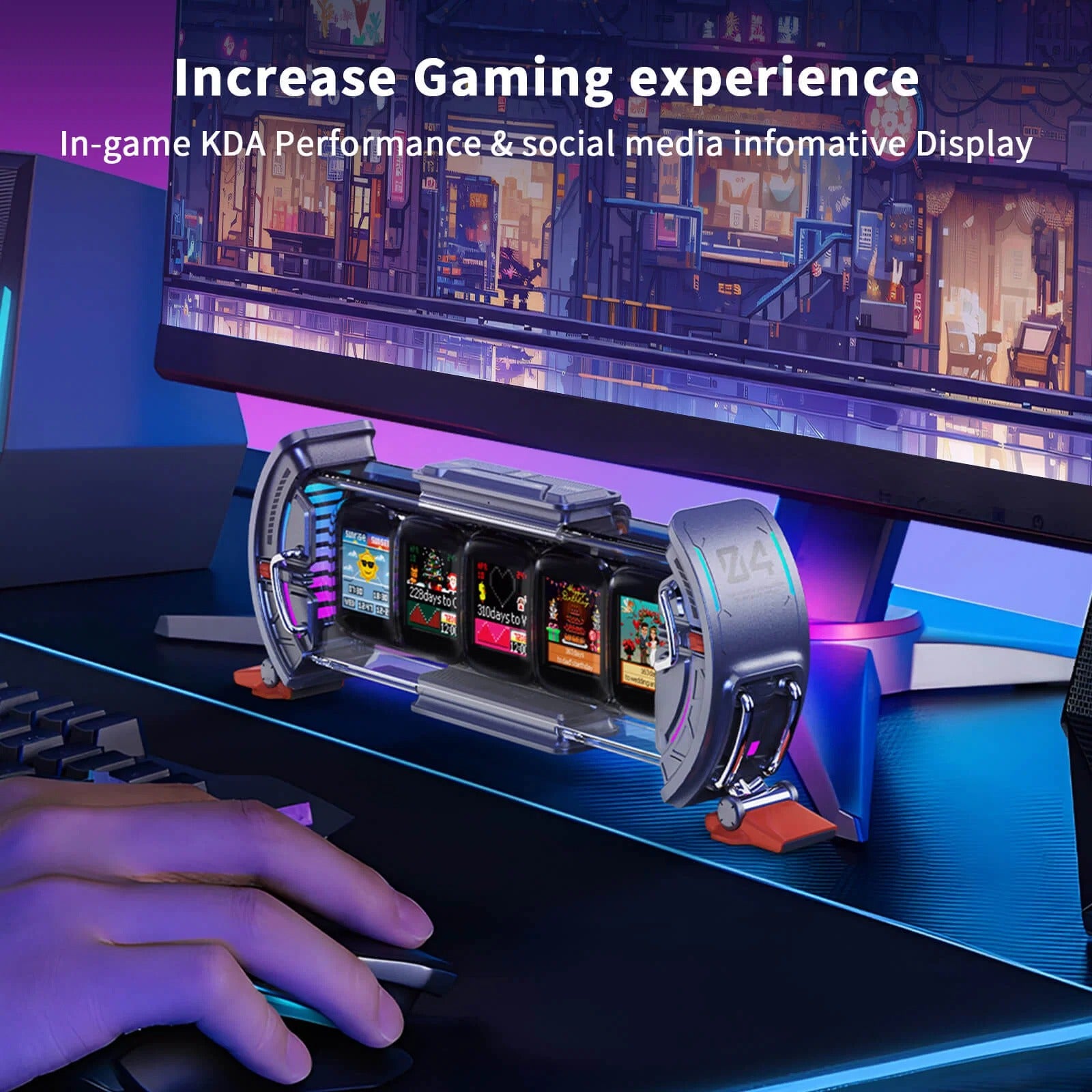 Divoom TimesGate II Pixel Art Info Display with 5 Smart LCD Screens