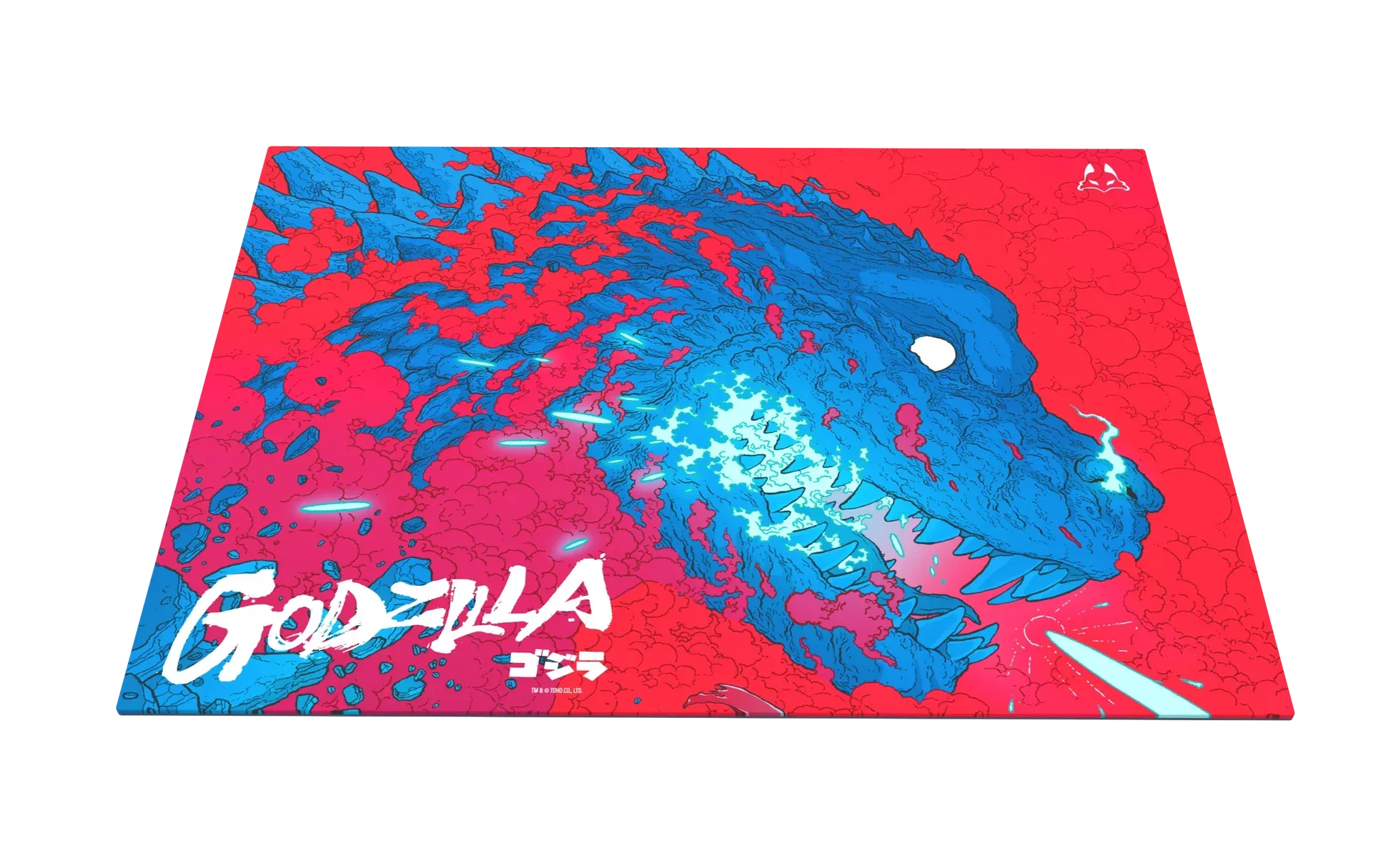 TENKO ARBITER STUDIO GODZILLA Lunar 500x400mm Glass Mousepad - Heat Ray