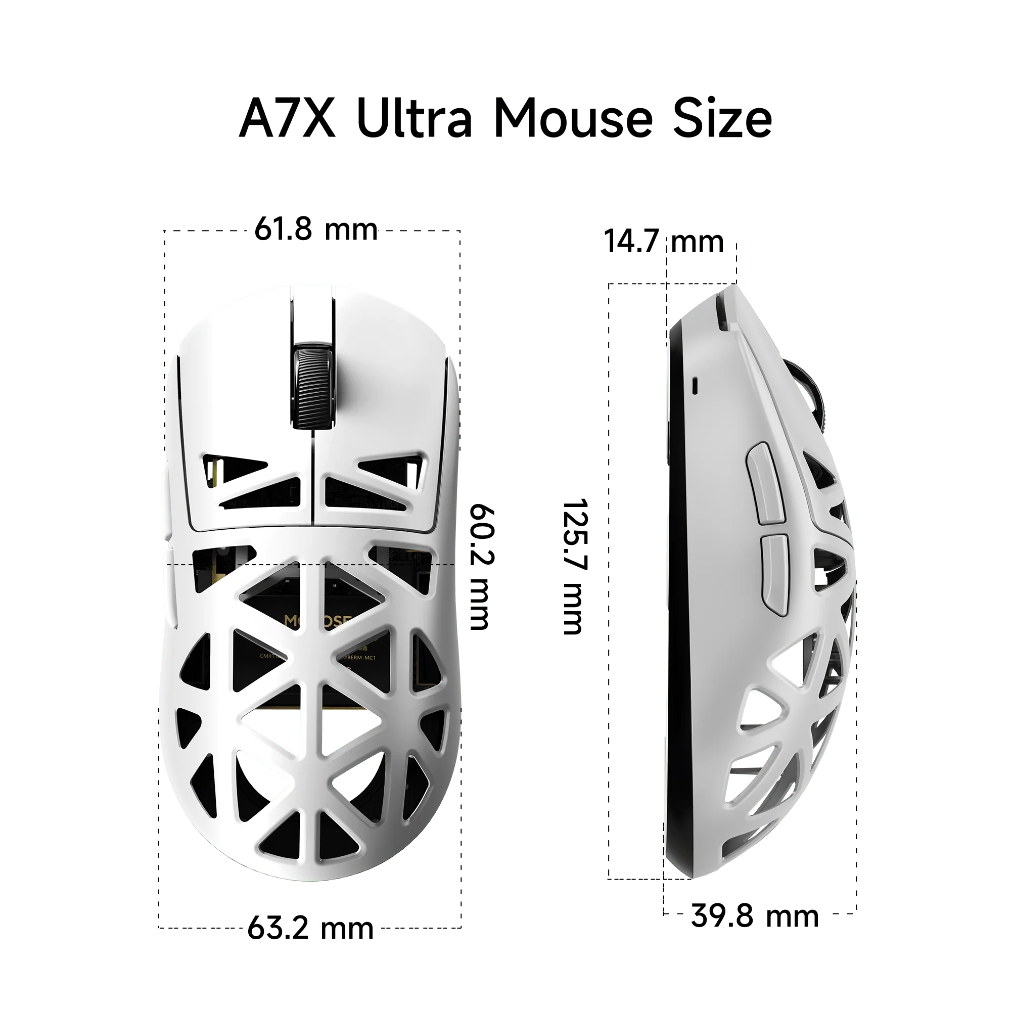 MCHOSE A7X Ultra Magnesium Alloy Wireless Gaming Mouse