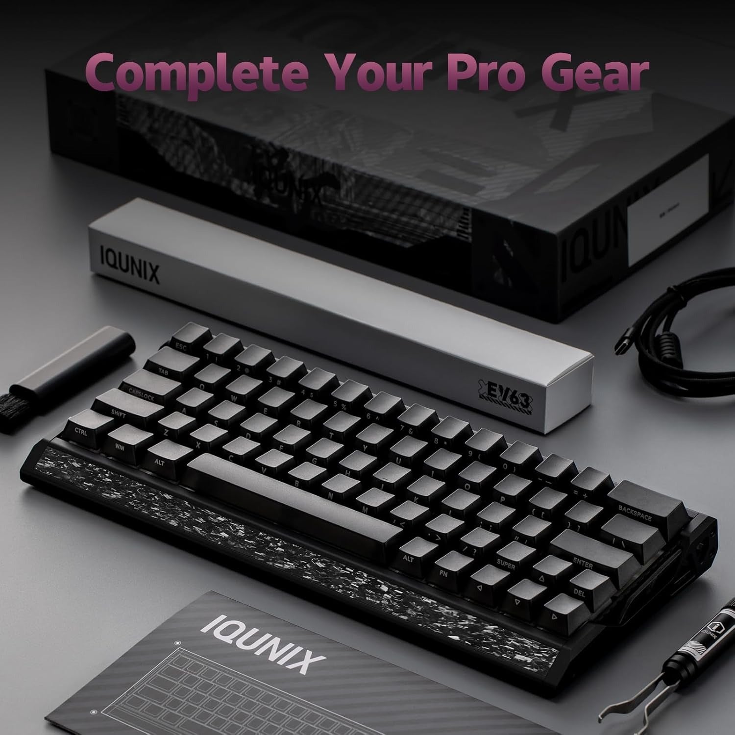 IQUNIX EV63 Hall Effect 8K RGB Wired Gaming Keyboard