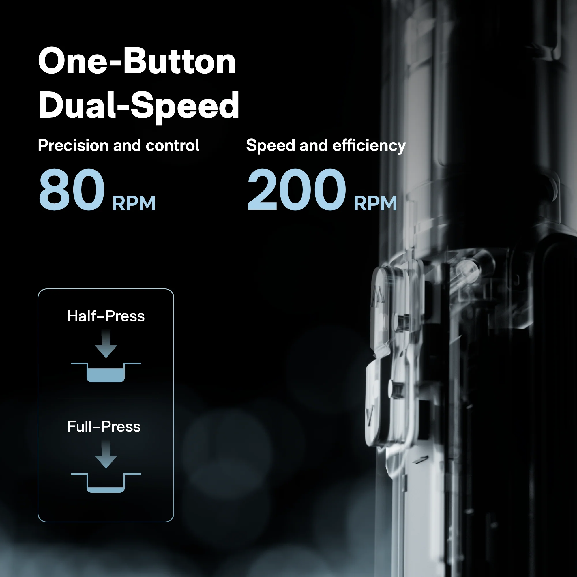HOTO PixelDrive LED Illumination Cordless Screwdriver with Digital Screen