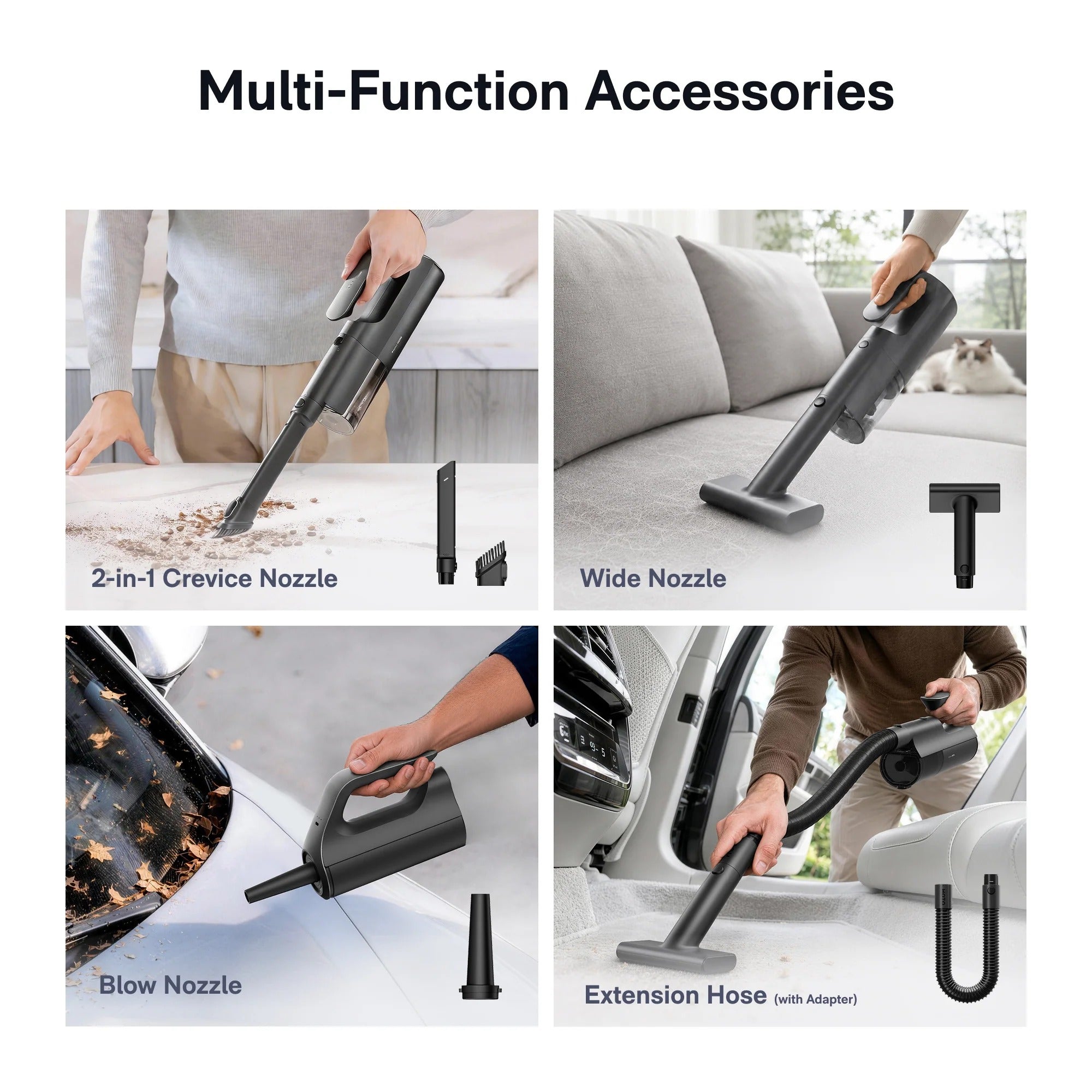HOTO BlowVac Cordless Lightweight Handheld Vacuum & Blower