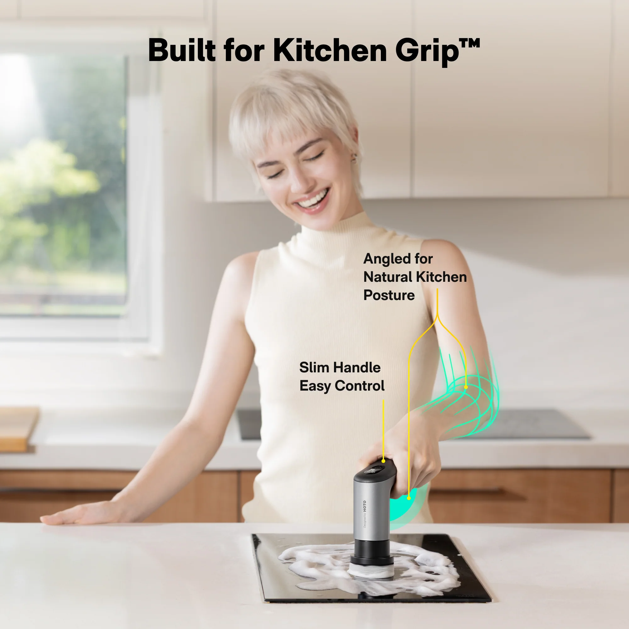 HOTO Grip Cordless Spin Ultralight Waterproof Scrubber