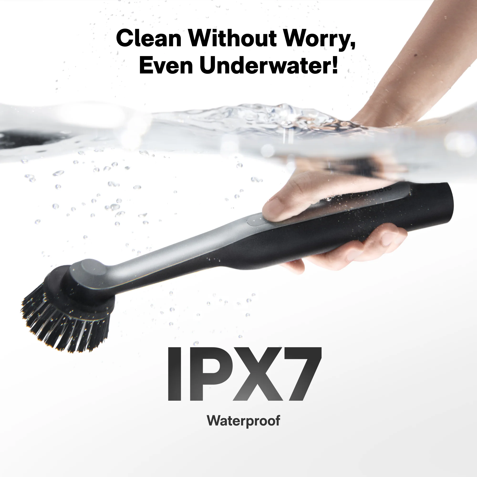 HOTO Wand Cordless Waterproof Spin Scrubber 12 pieces Kit