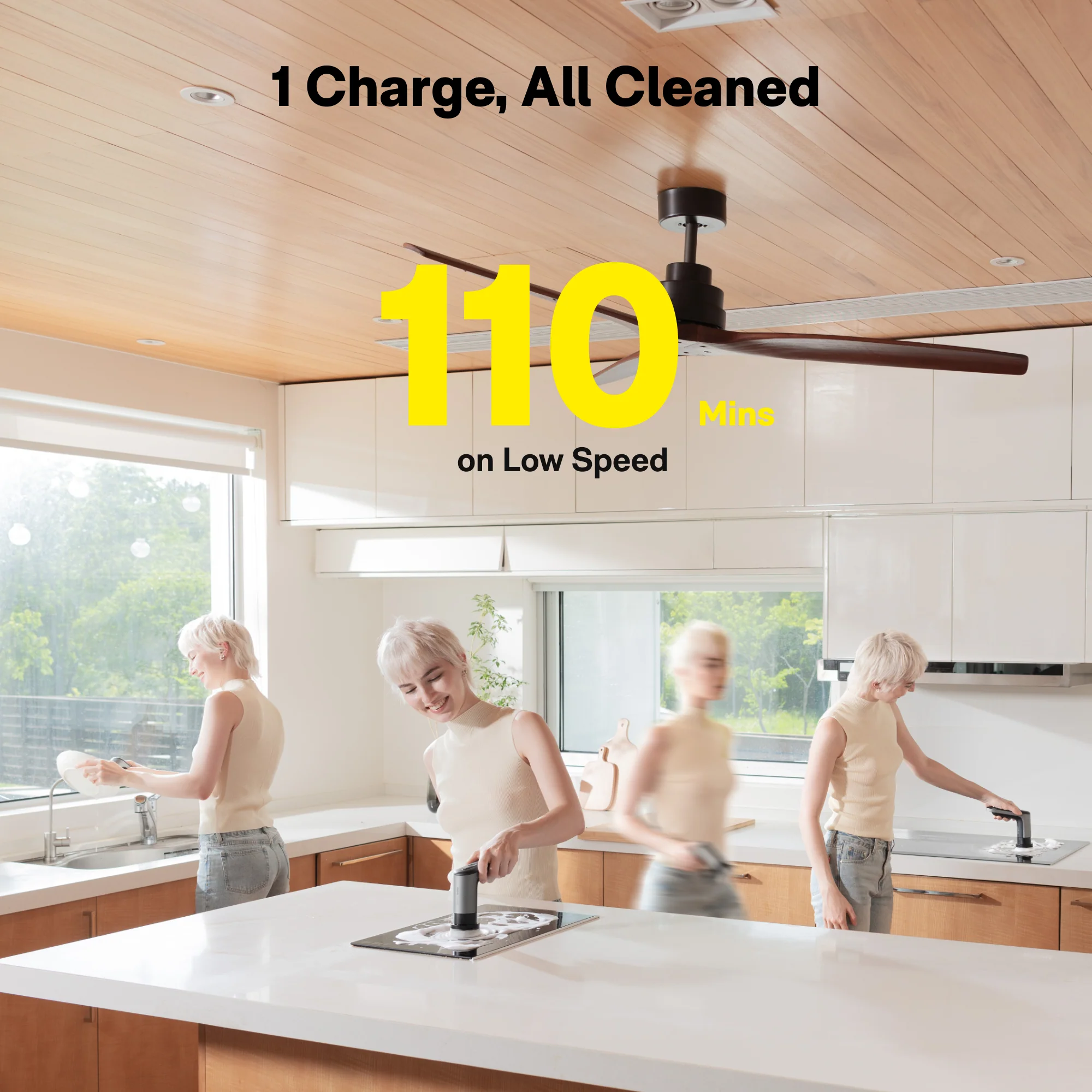 HOTO Grip Cordless Spin Ultralight Waterproof Scrubber