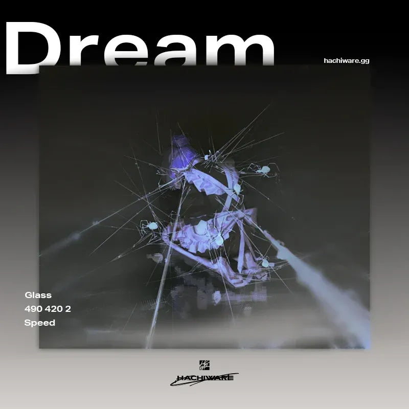 ARBITER STUDIO x HACHIWARE Dream 490x420x2mm Glass Mousepad