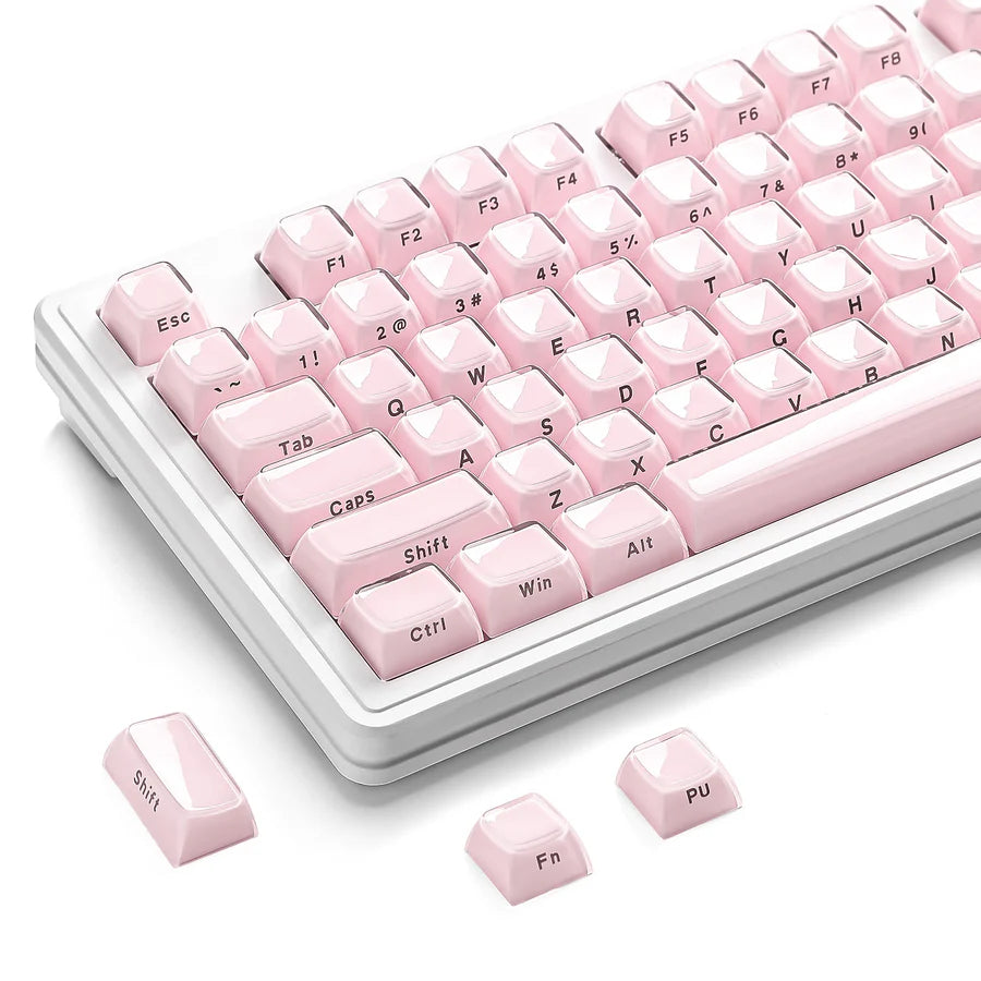 YUNZII Jelly-Transparent Design OEM Profile PBT+PC Keycap Set 113pcs /sets