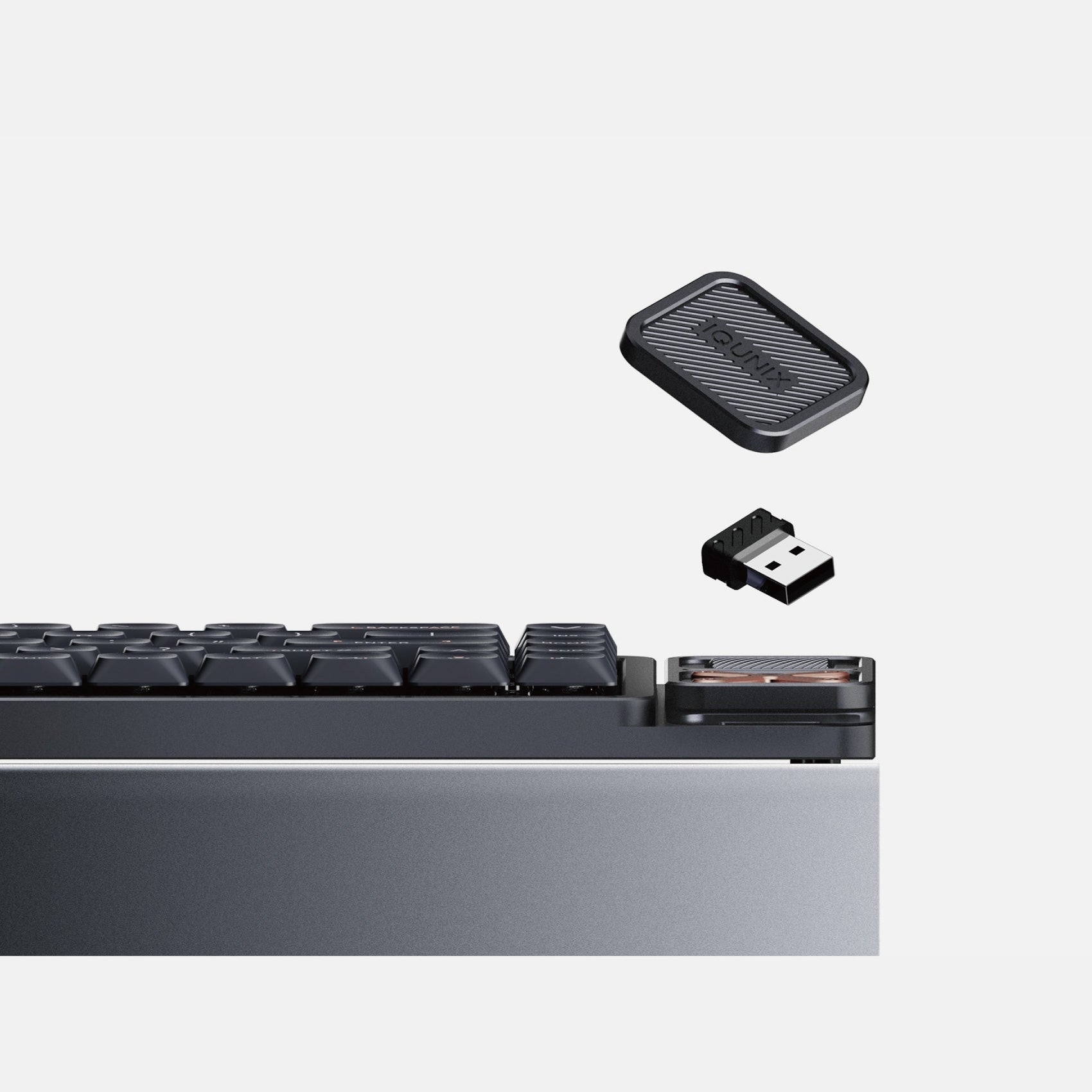 IQUNIX Magi65 Pro Aluminum Wireless Low Profile Mechanical Keyboard Gold Red Switch