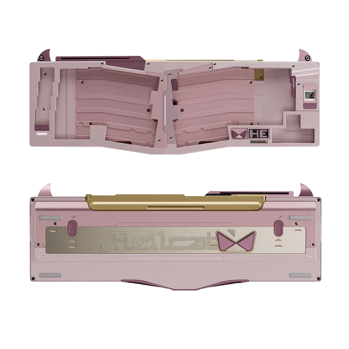 Owlab Hellcat Alice Mech-01 Wired Ergonomic Keyboard with 1.2mm PCB +FR4 Plate