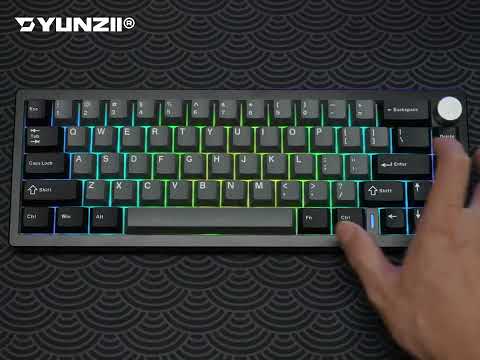 YUNZII AL68 QMK/VIA Tri-Mode Hot-Swap Aluminum Mechanical Keyboard